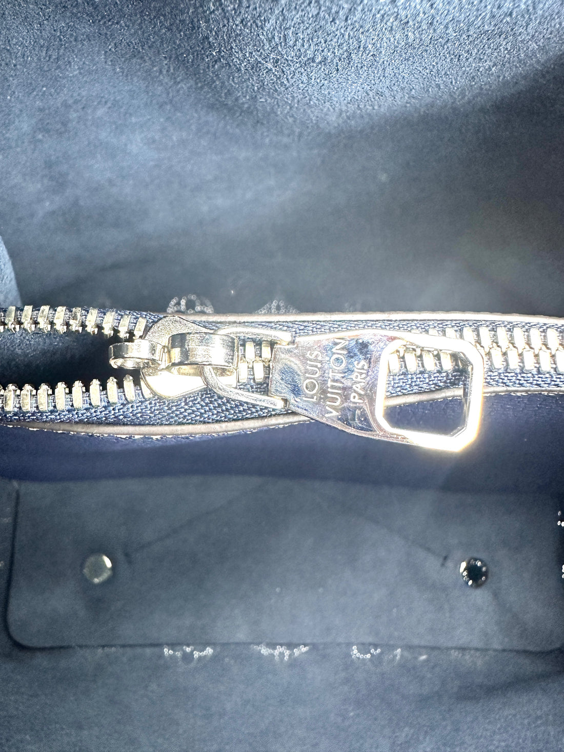 Louis Vuitton Monogram Blue Muria Bucket Handle Bag LV1749