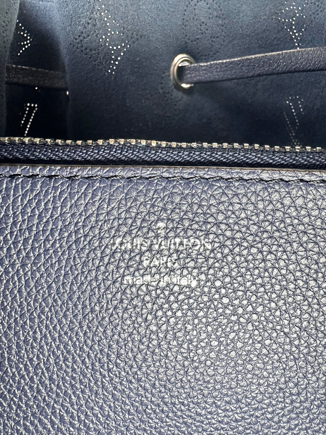 Louis Vuitton Monogram Blue Muria Bucket Handle Bag LV1749