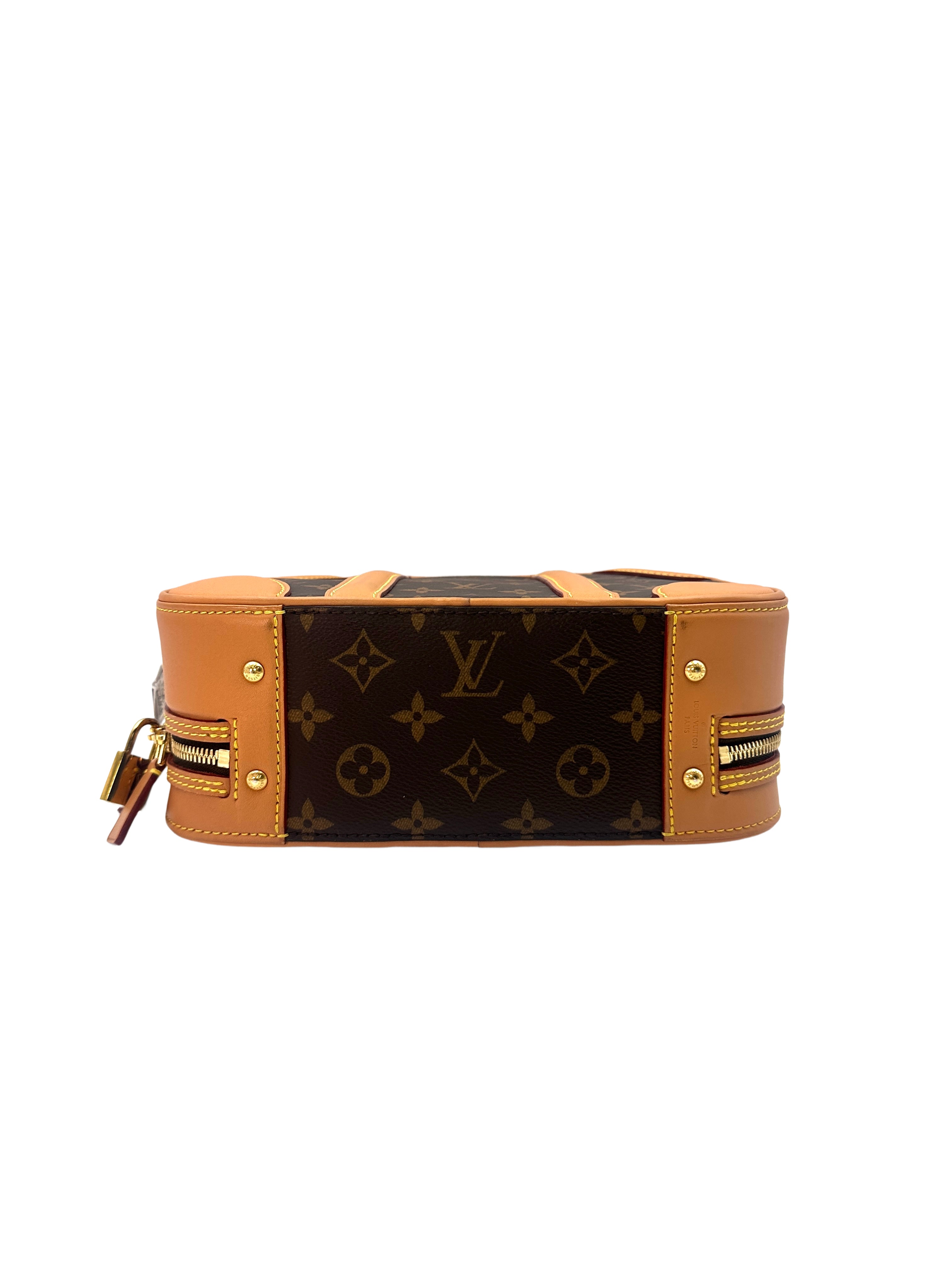 Louis Vuitton Medium Size Monogram Valisette PM Luggage Handle Bag LV1756