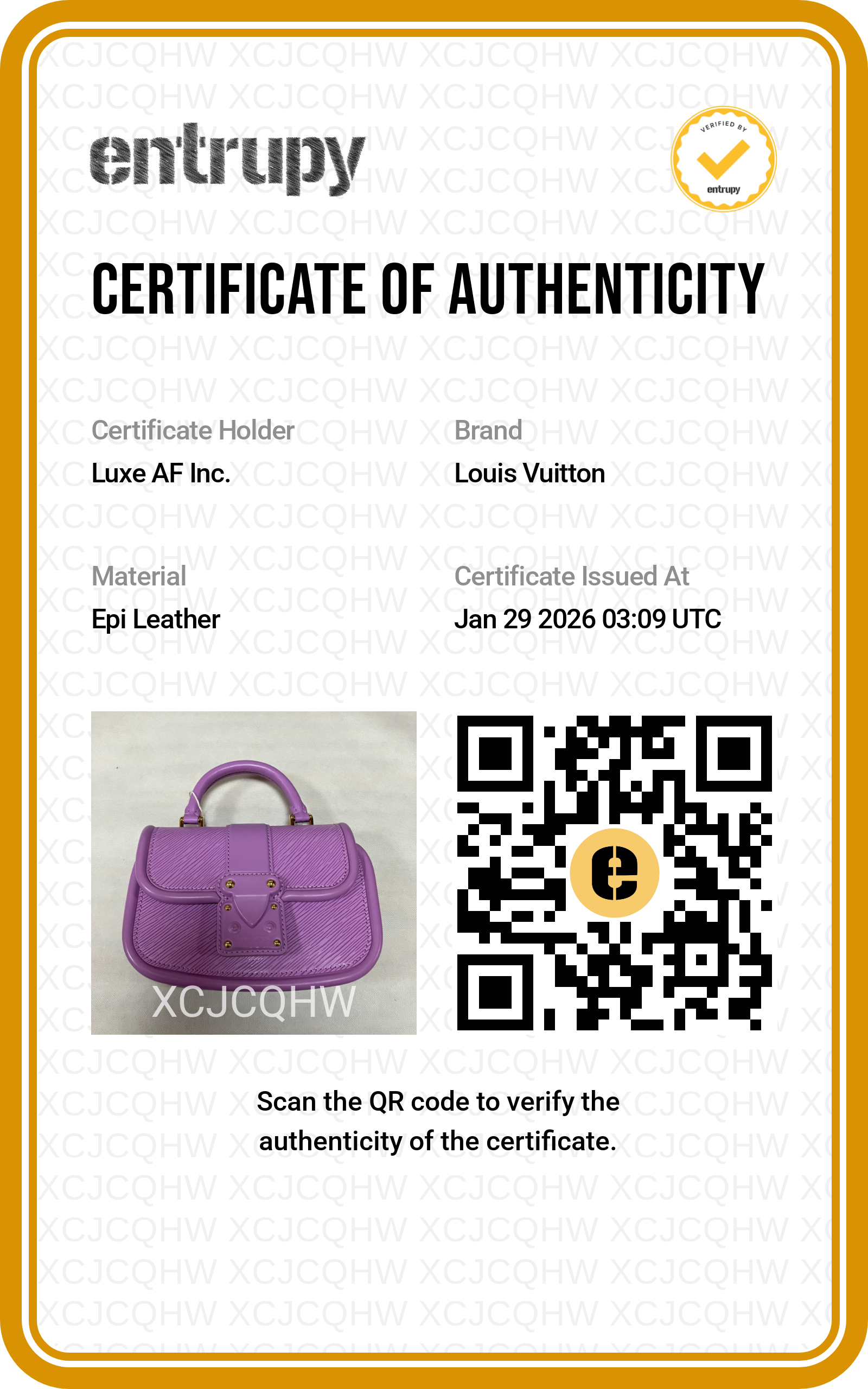 Louis Vuitton Hide And Seek Purple Epi Leather Shoulder Handle Bag LV1814