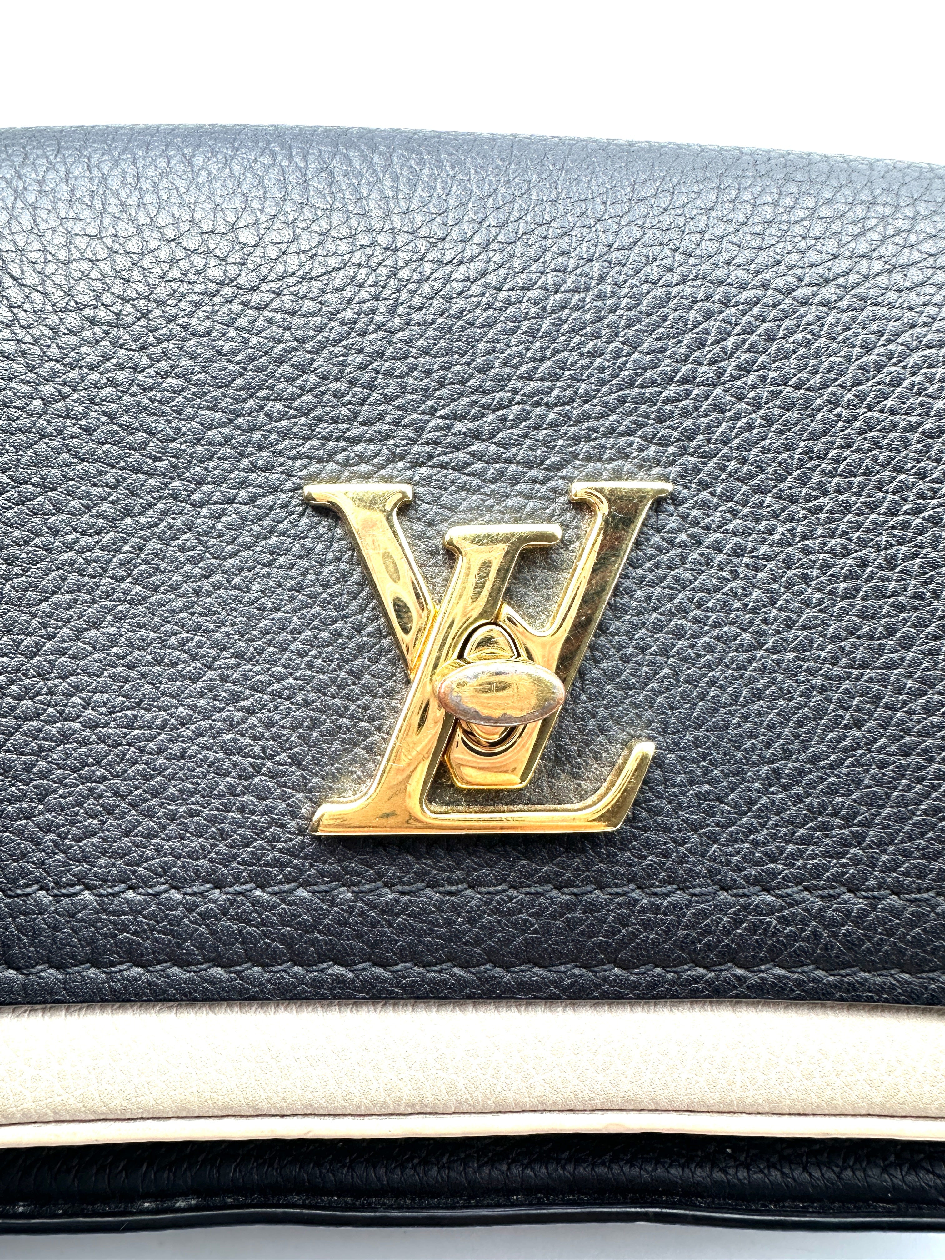 Louis Vuitton Lockme Tender Black Epi Leather Chain Bag LV1764
