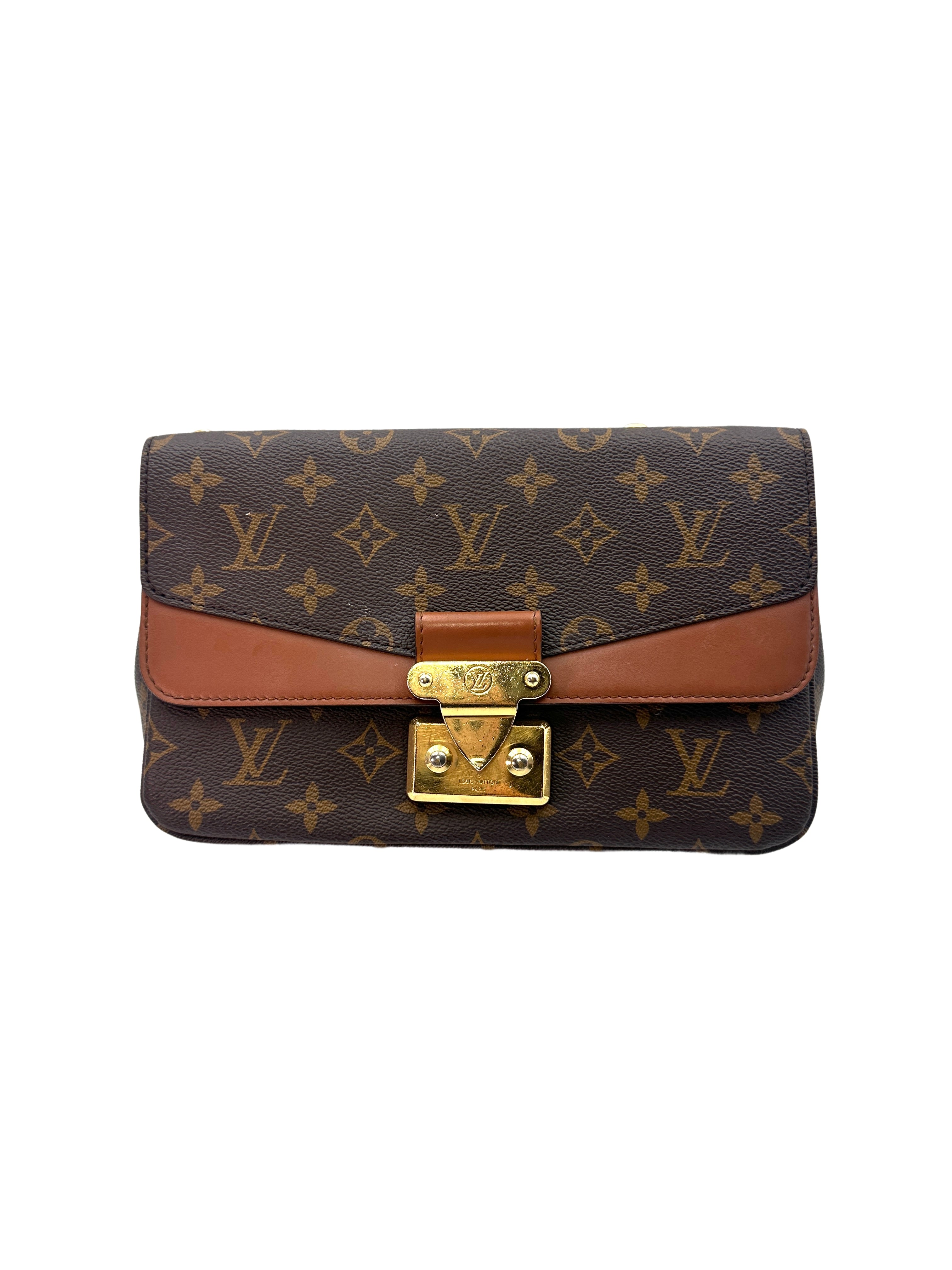 Louis Vuitton Marceau Caramel Monogram Calfskin Leather Shoulder Bag LV1763
