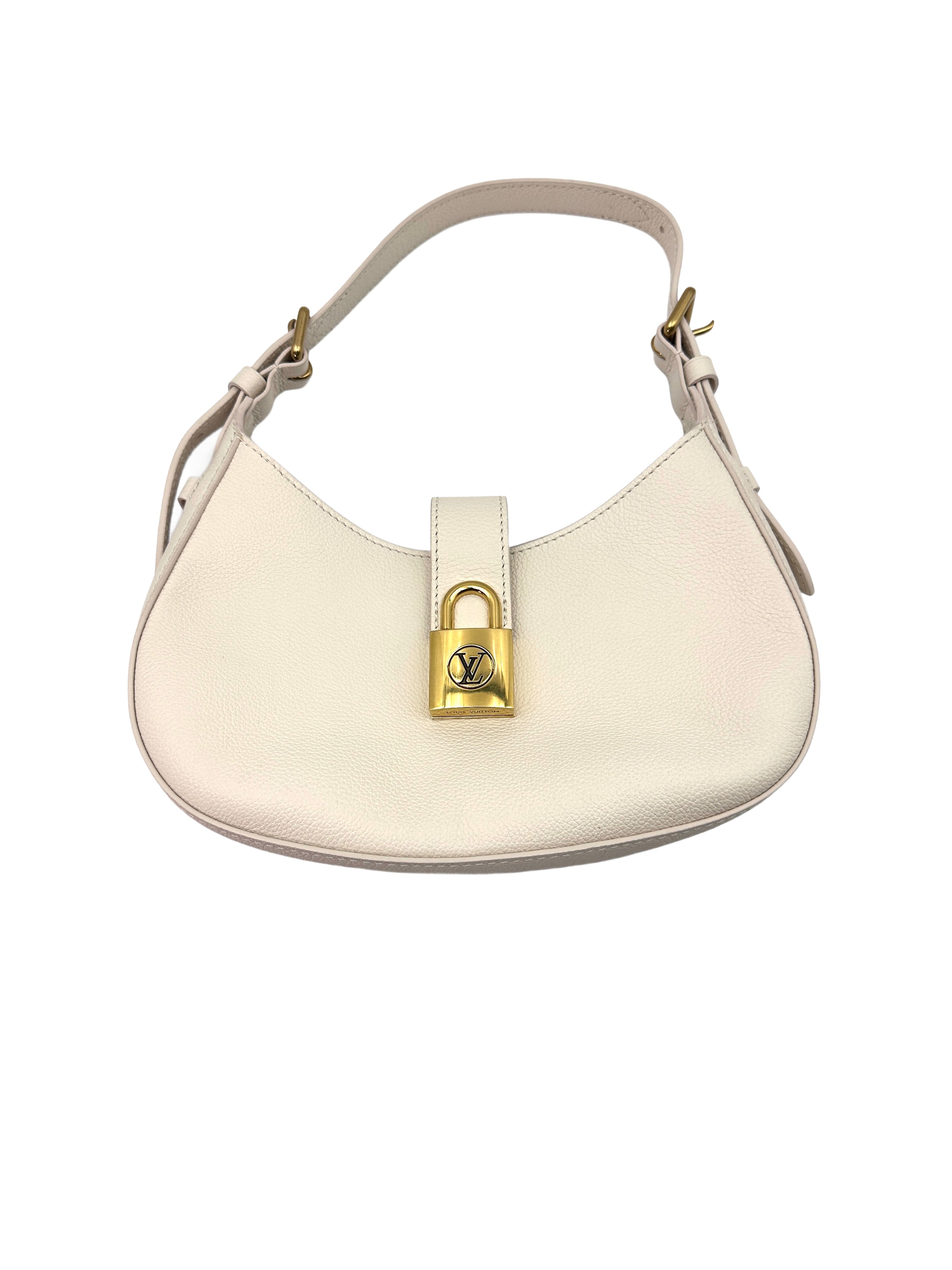 Louis Vuitton White Low Key Leather Shoulder Bag LV1766