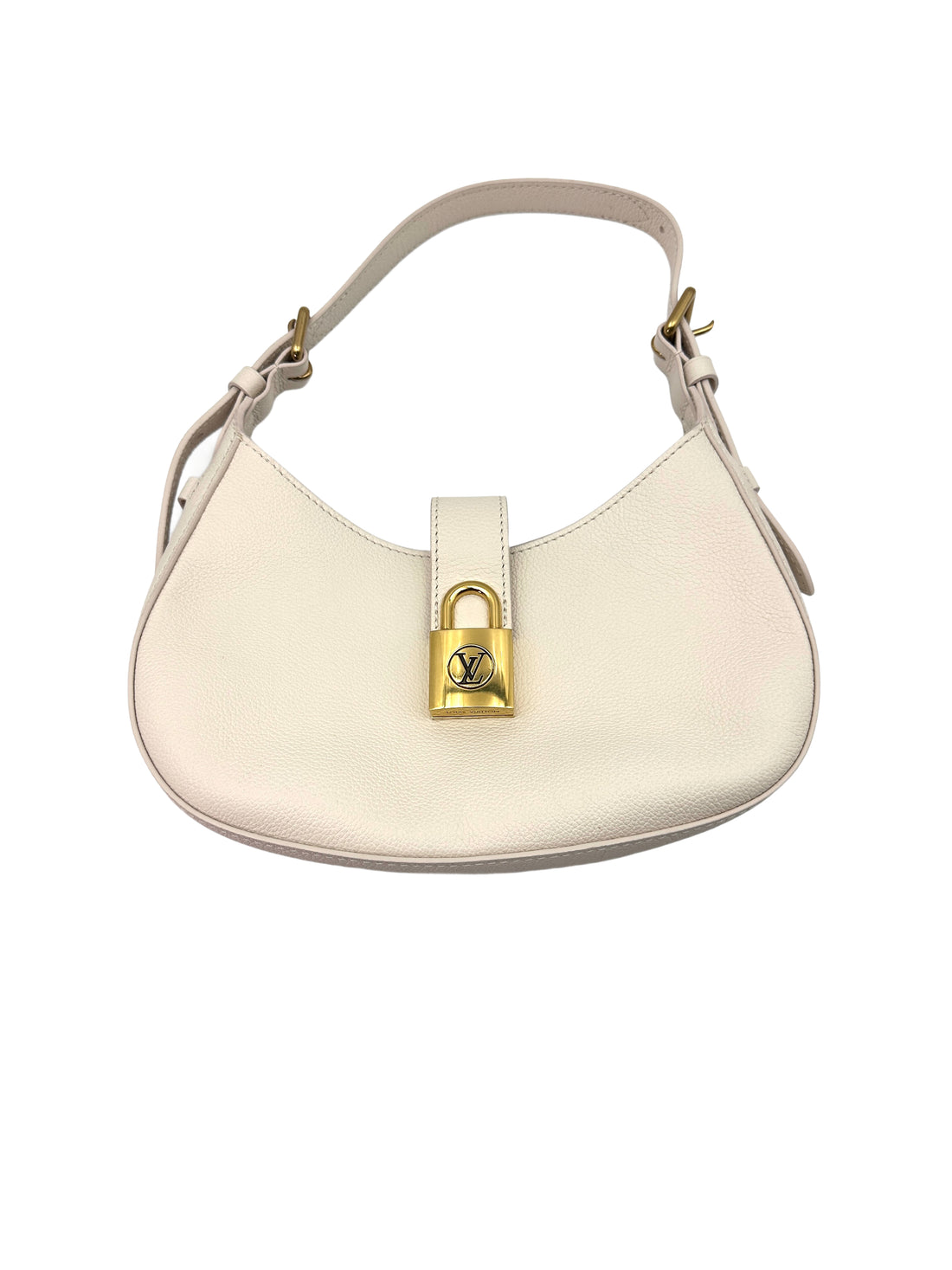 Louis Vuitton White Low Key Leather Shoulder Bag LV1766