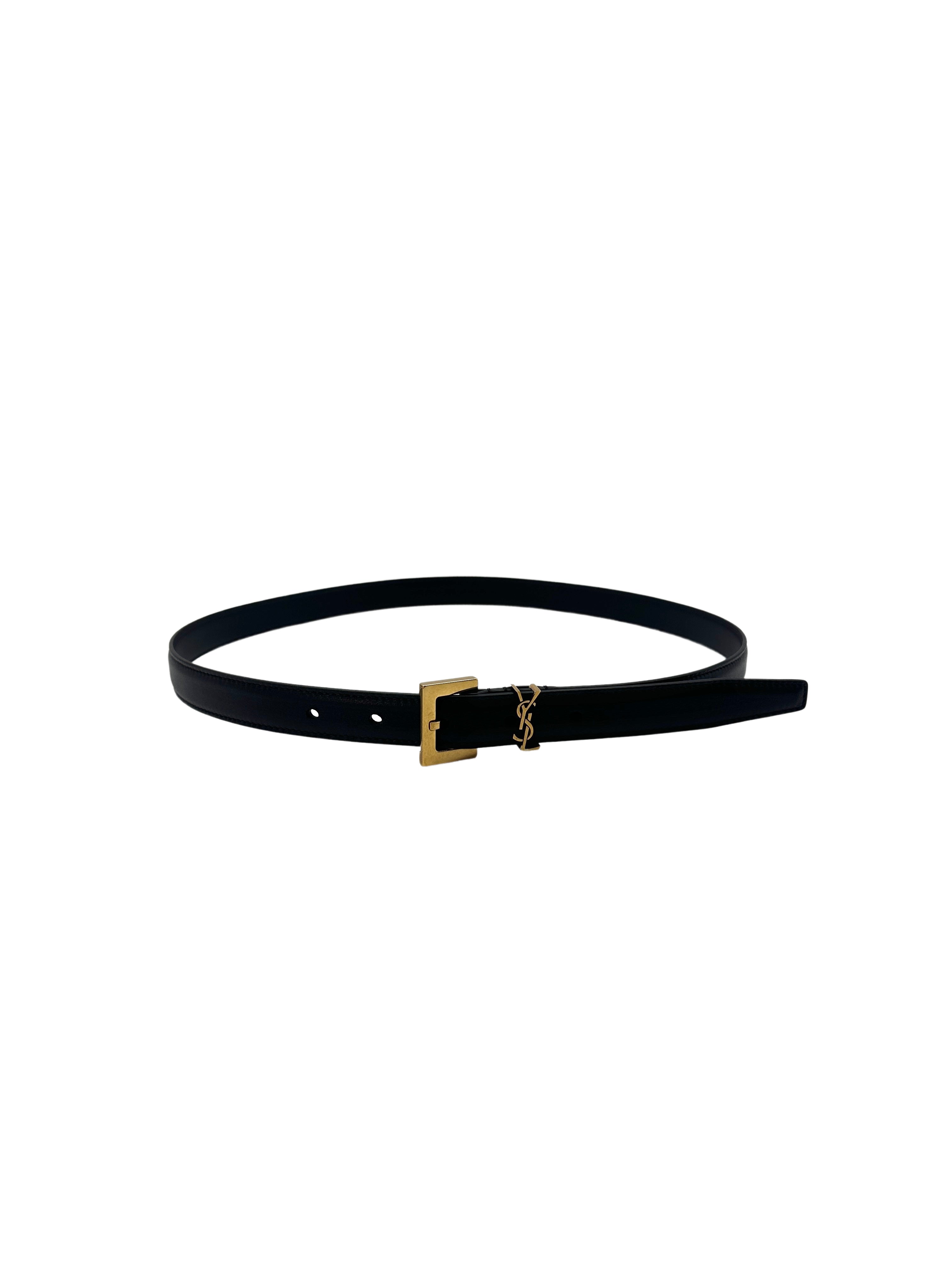 Saint Laurent Monogram Buckle Belt 90cm SLP01