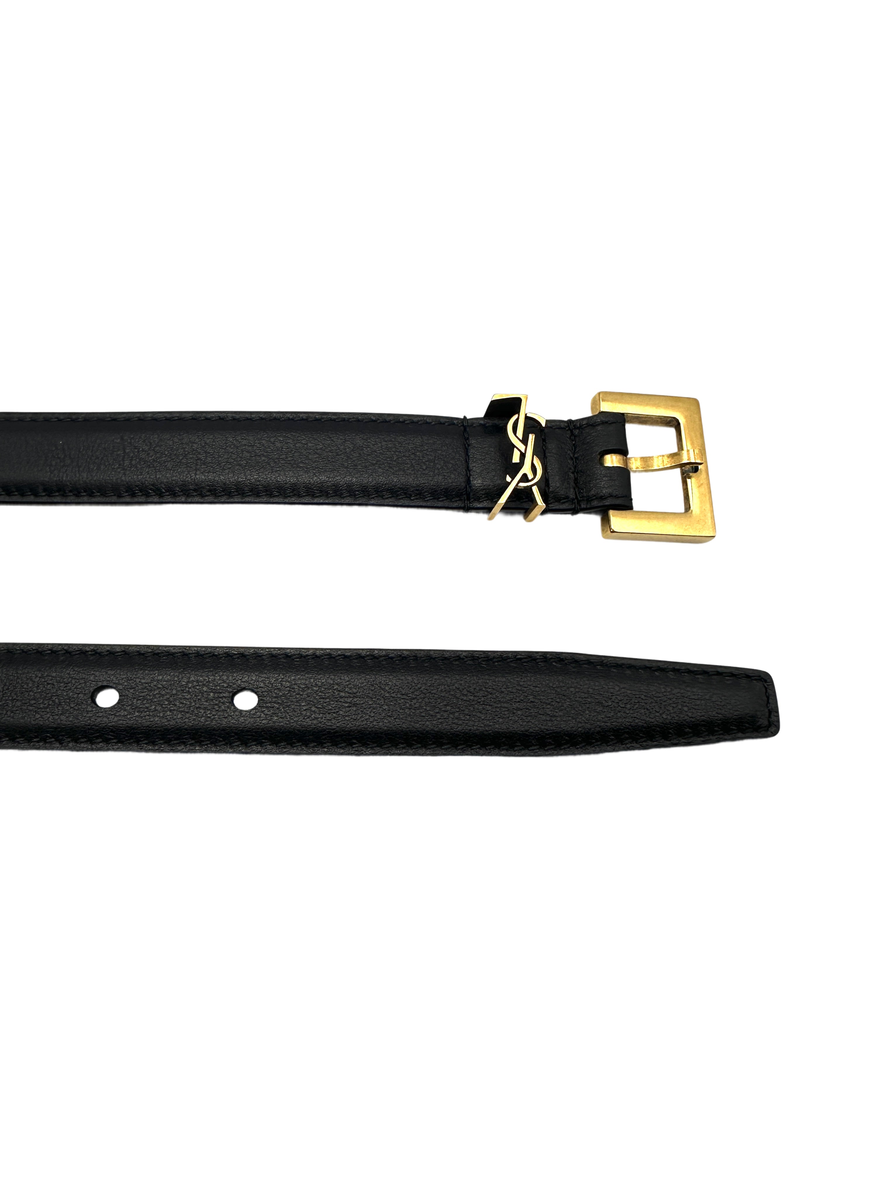 Saint Laurent Monogram Buckle Belt 90cm SLP01
