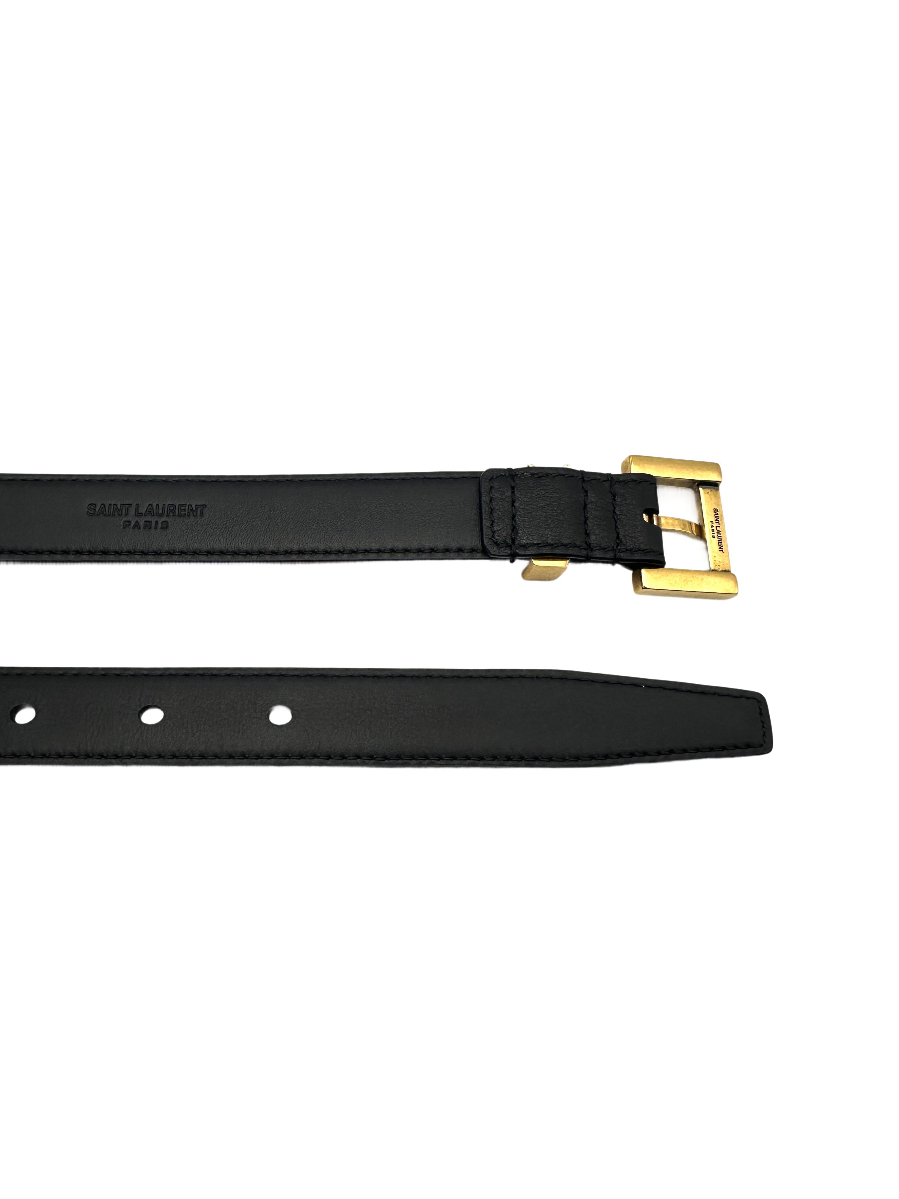 Saint Laurent Monogram Buckle Belt 90cm SLP01