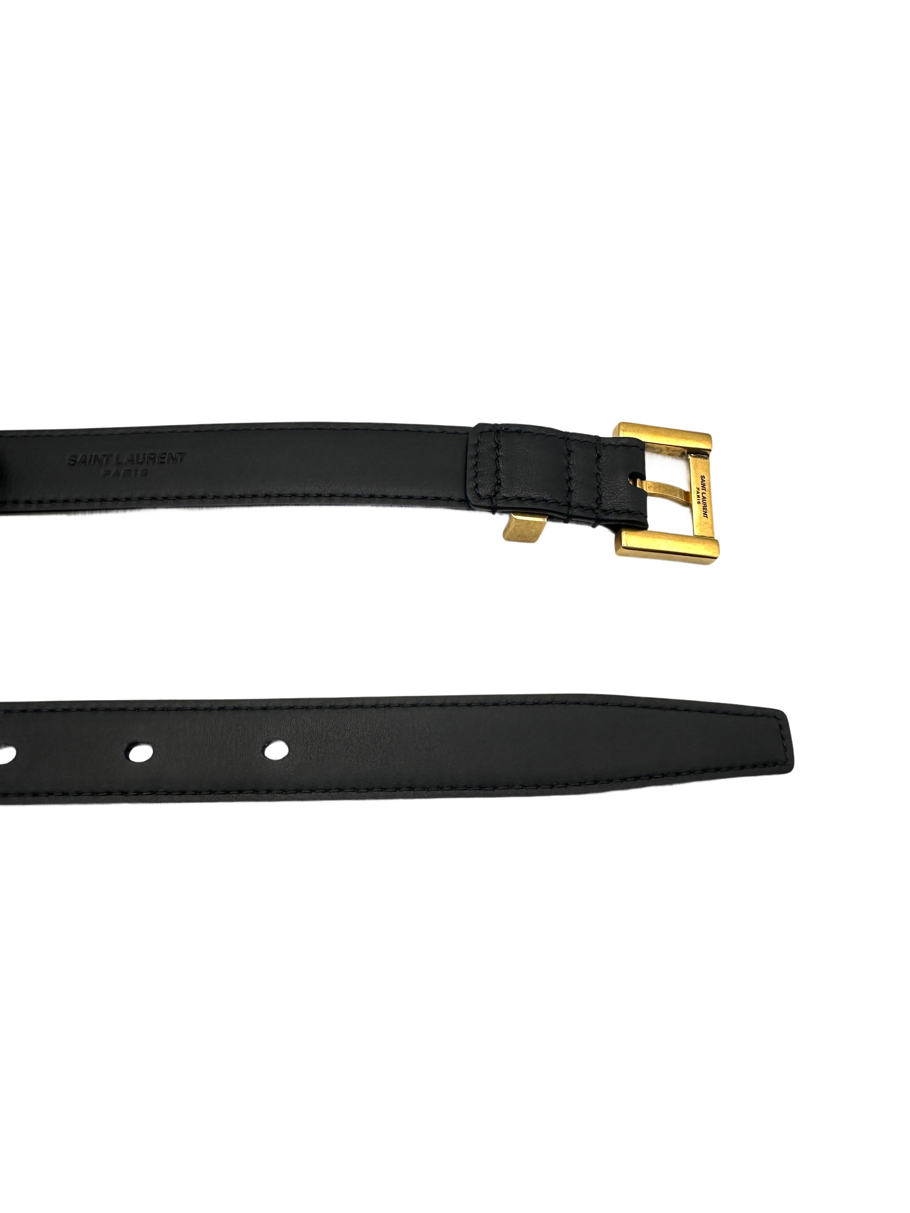 Saint Laurent Monogram Buckle Belt 80cm SLP01