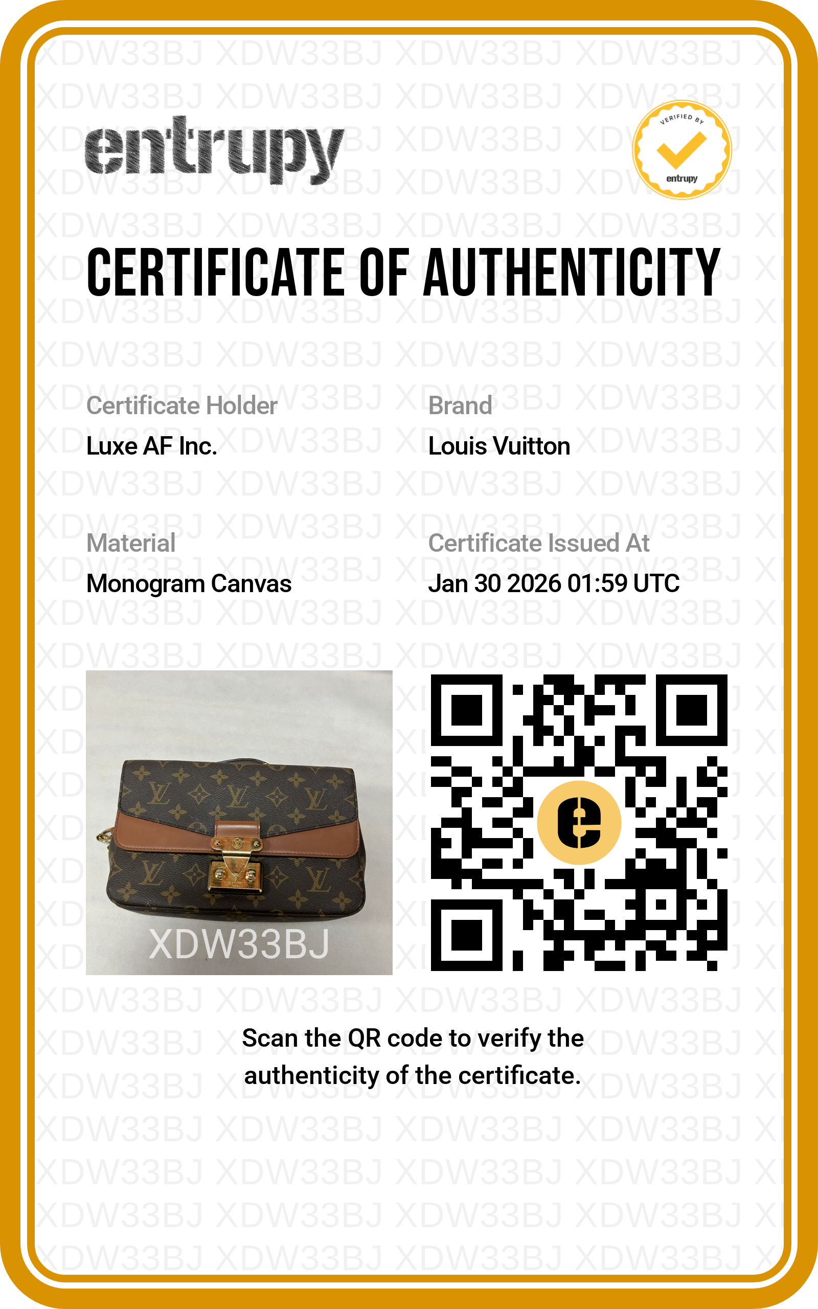 Louis Vuitton Marceau Caramel Monogram Calfskin Leather Shoulder Bag LV1763