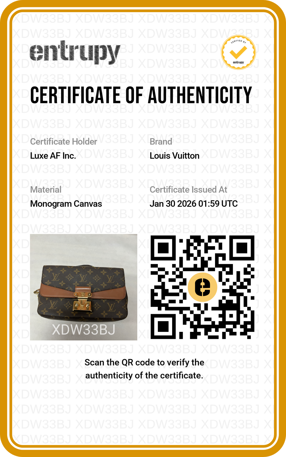 Louis Vuitton Marceau Caramel Monogram Calfskin Leather Shoulder Bag LV1763