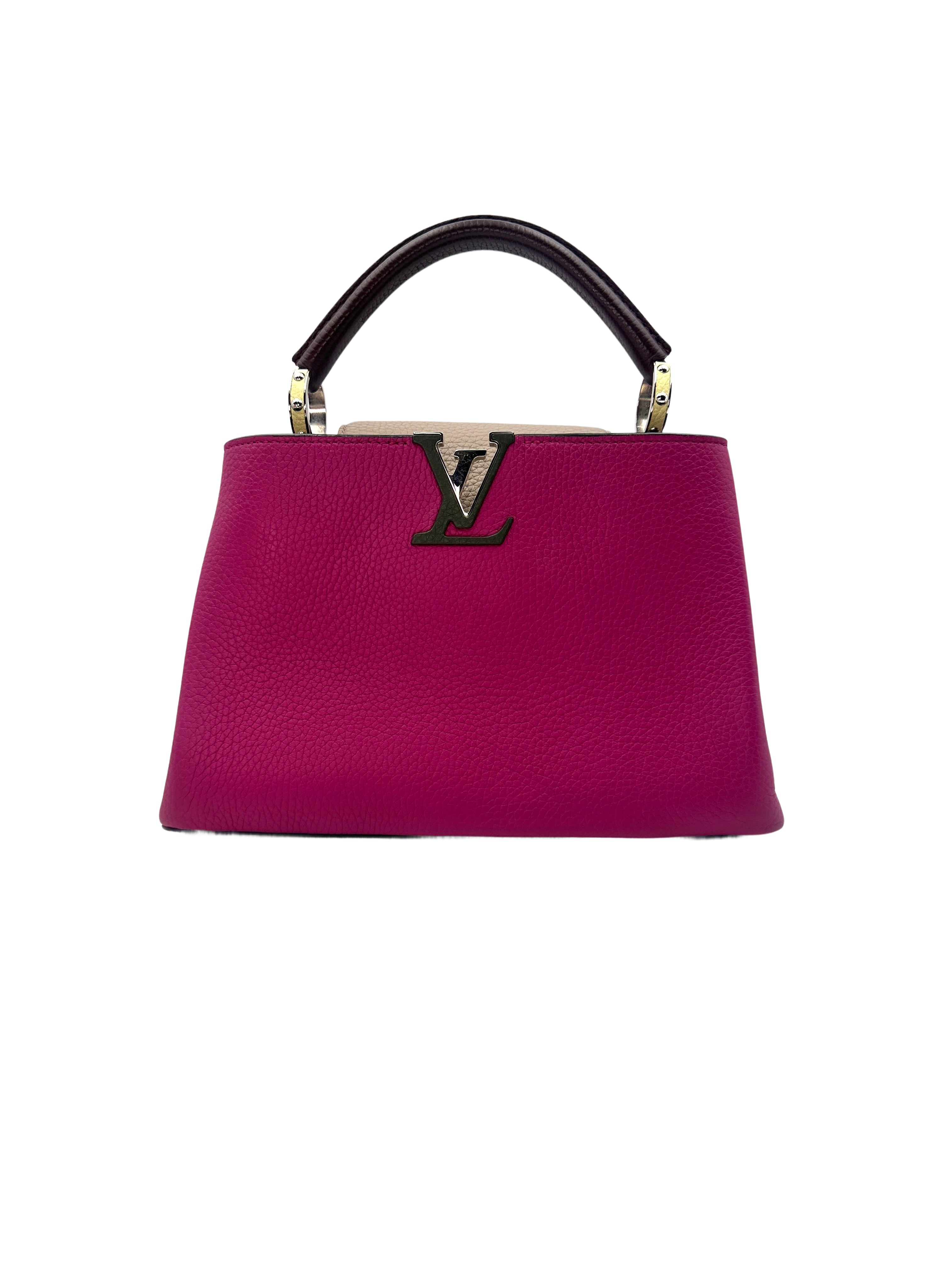 Louis Vuitton Capucines BB Purple Monogram Leather Handle Bag LV1768