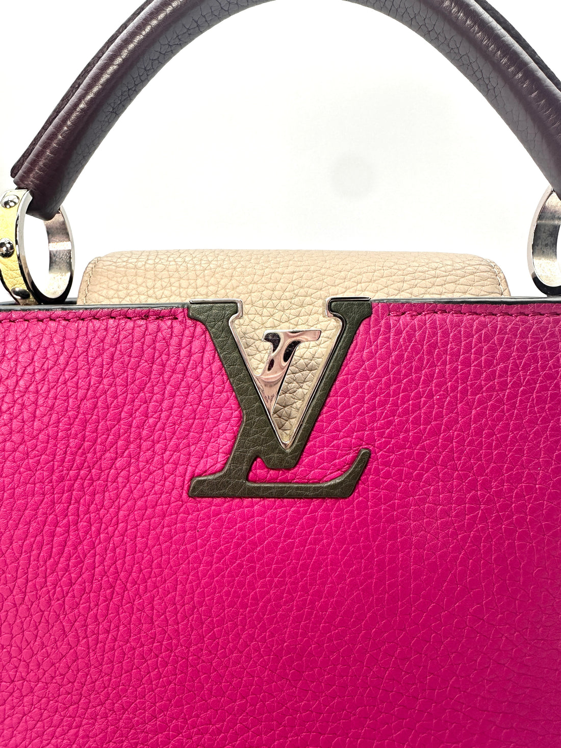 Louis Vuitton Capucines BB Purple Monogram Leather Handle Bag LV1768