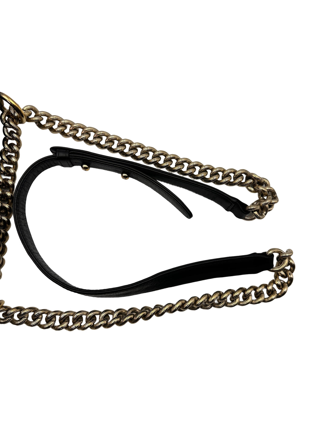 Chanel LeBoy Black Quilted Lambskin Leather Small Size Wallet On Chain With Gold Buckle(23***73) CC1244