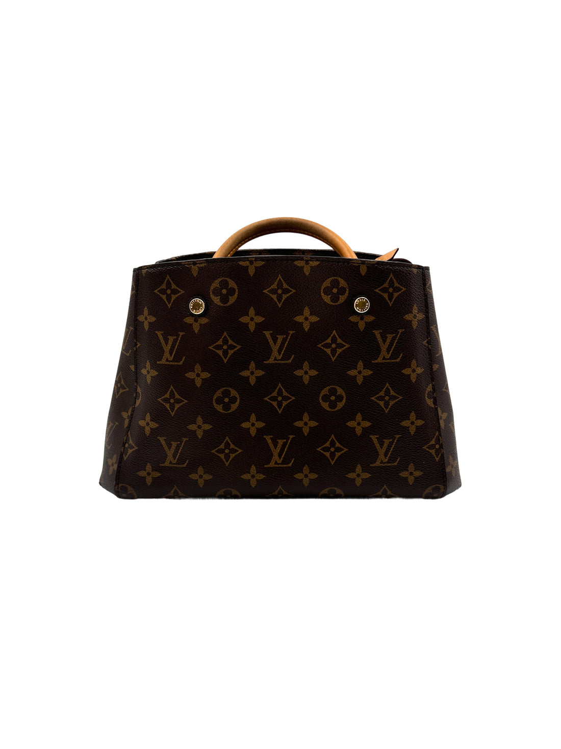 Louis Vuitton Montaigne Brown Monogram Leather Handle Bag LV1775