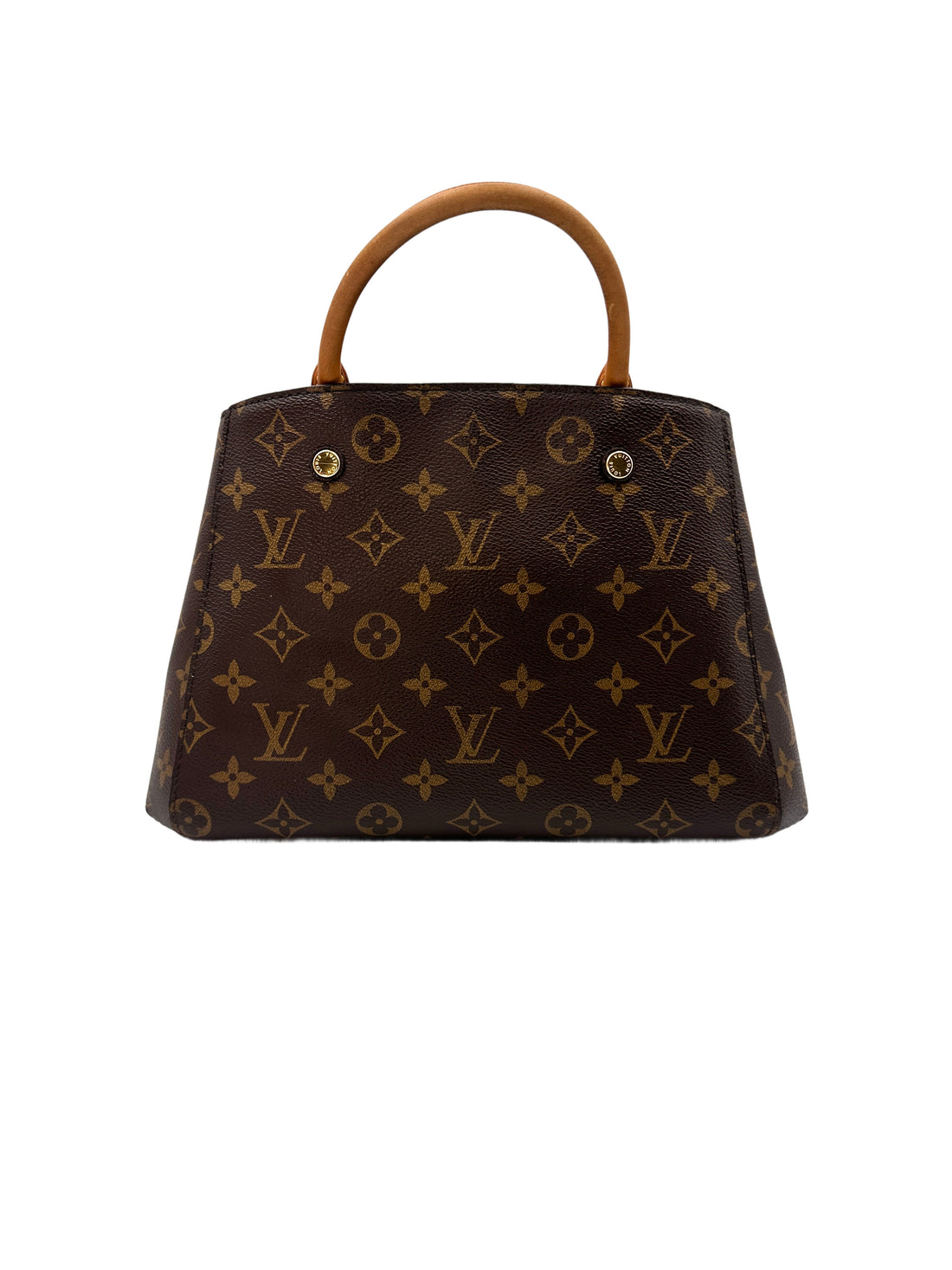 Louis Vuitton Montaigne Brown Monogram Leather Handle Bag LV1775