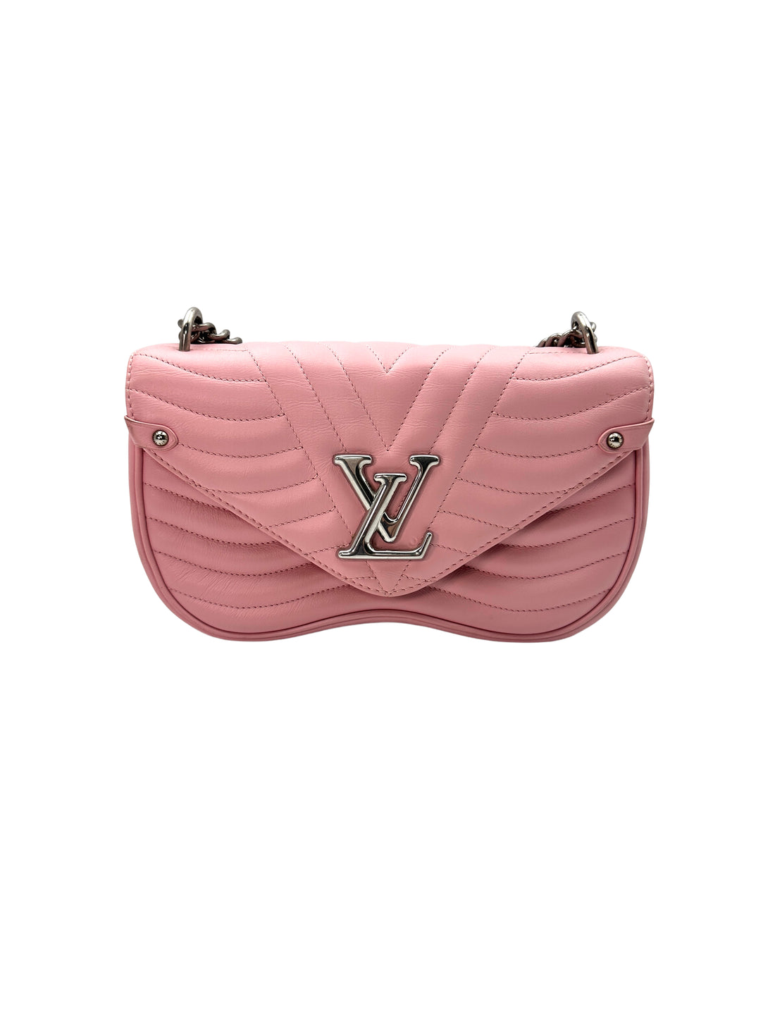 Louis Vuitton New Wave Pink Leather Shoulder Bag With Silver Hardware LV1777