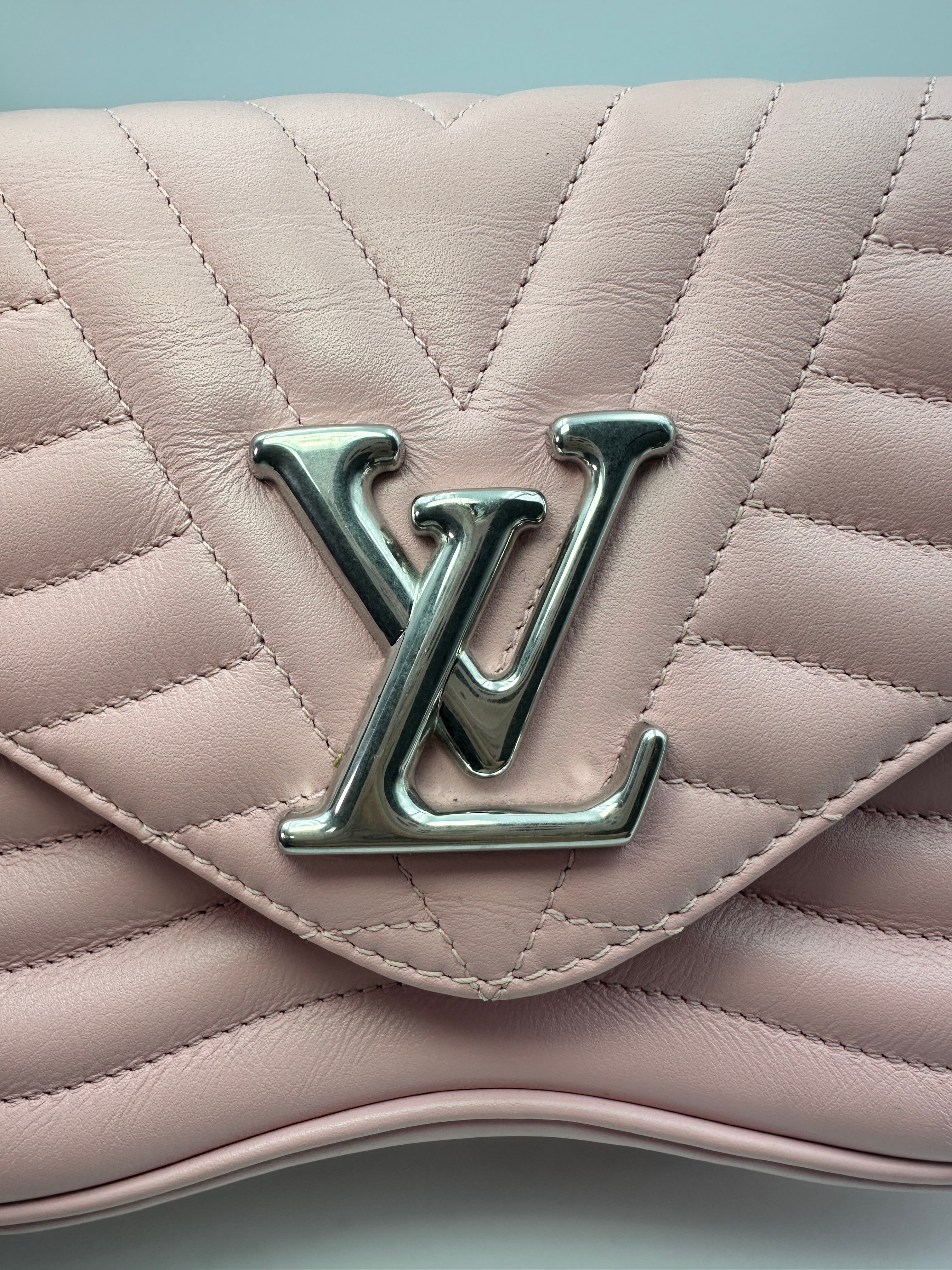 Louis Vuitton New Wave Pink Leather Shoulder Bag With Silver Hardware LV1777