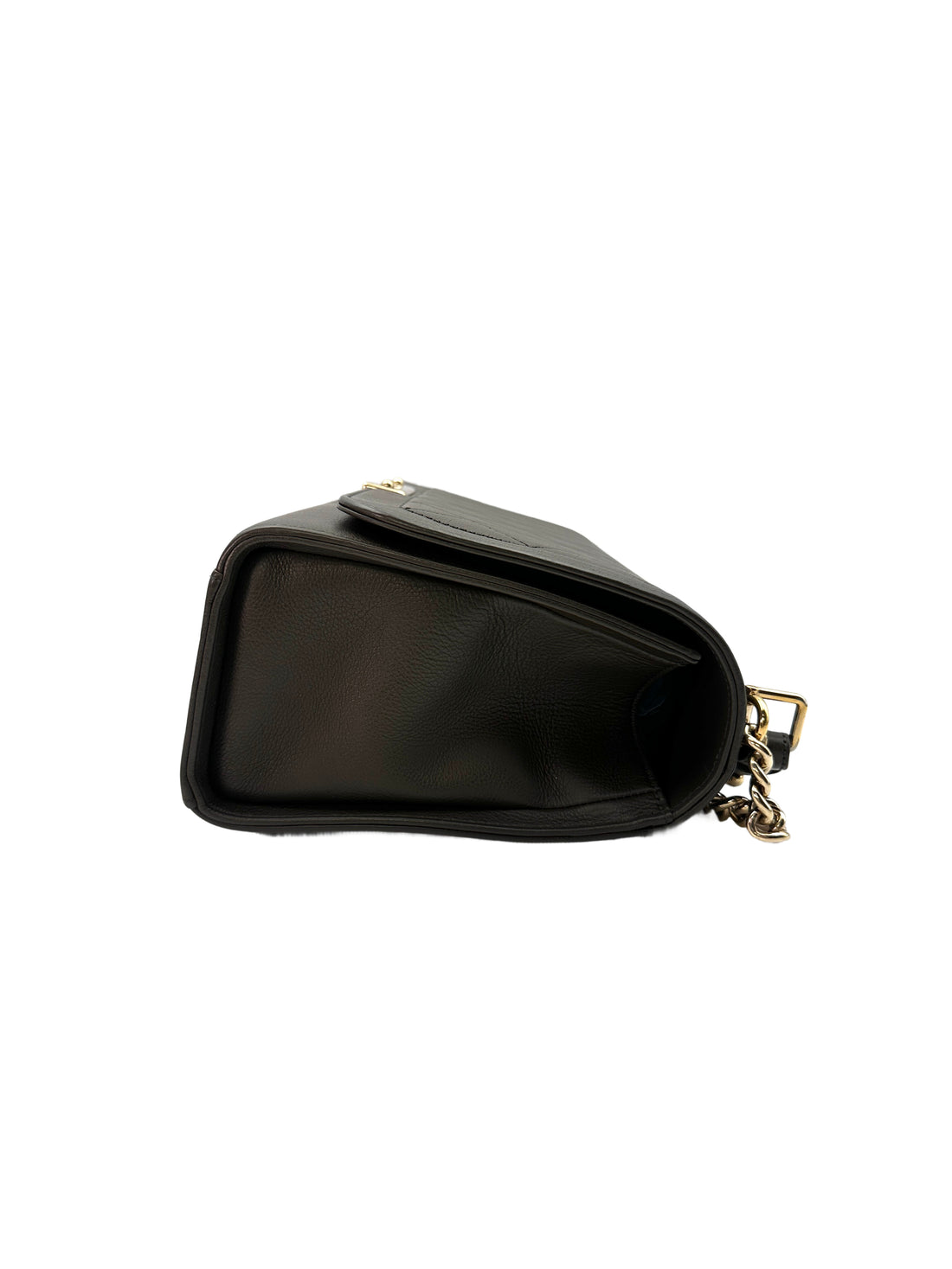 Chanel Label Click Grey Quilted Calfskin Leather Handle Bag(23***92) CC1251
