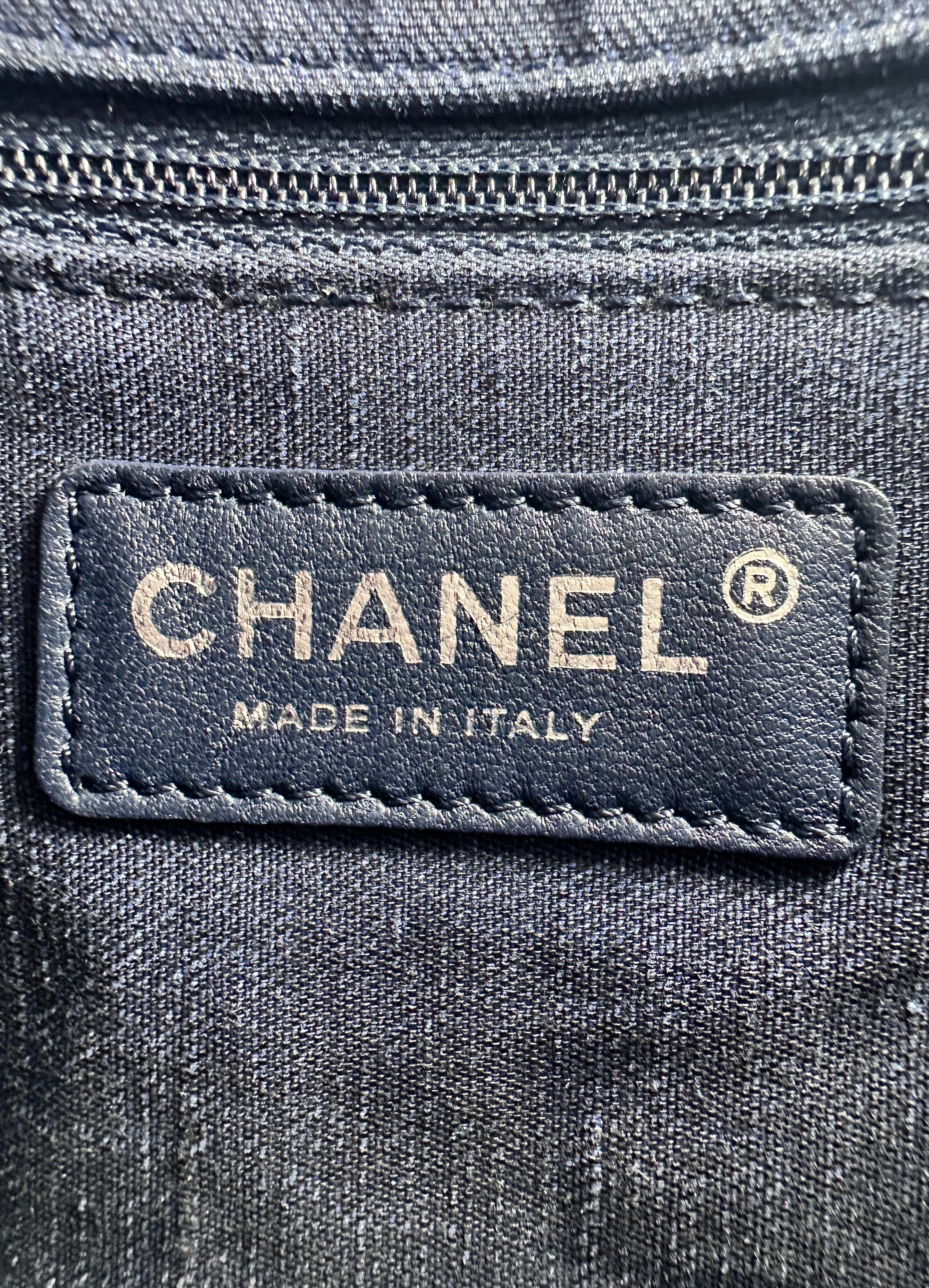 Chanel Denim Medallion Blue Bicolor Flap Shoulder Bag(19***87) CC1253