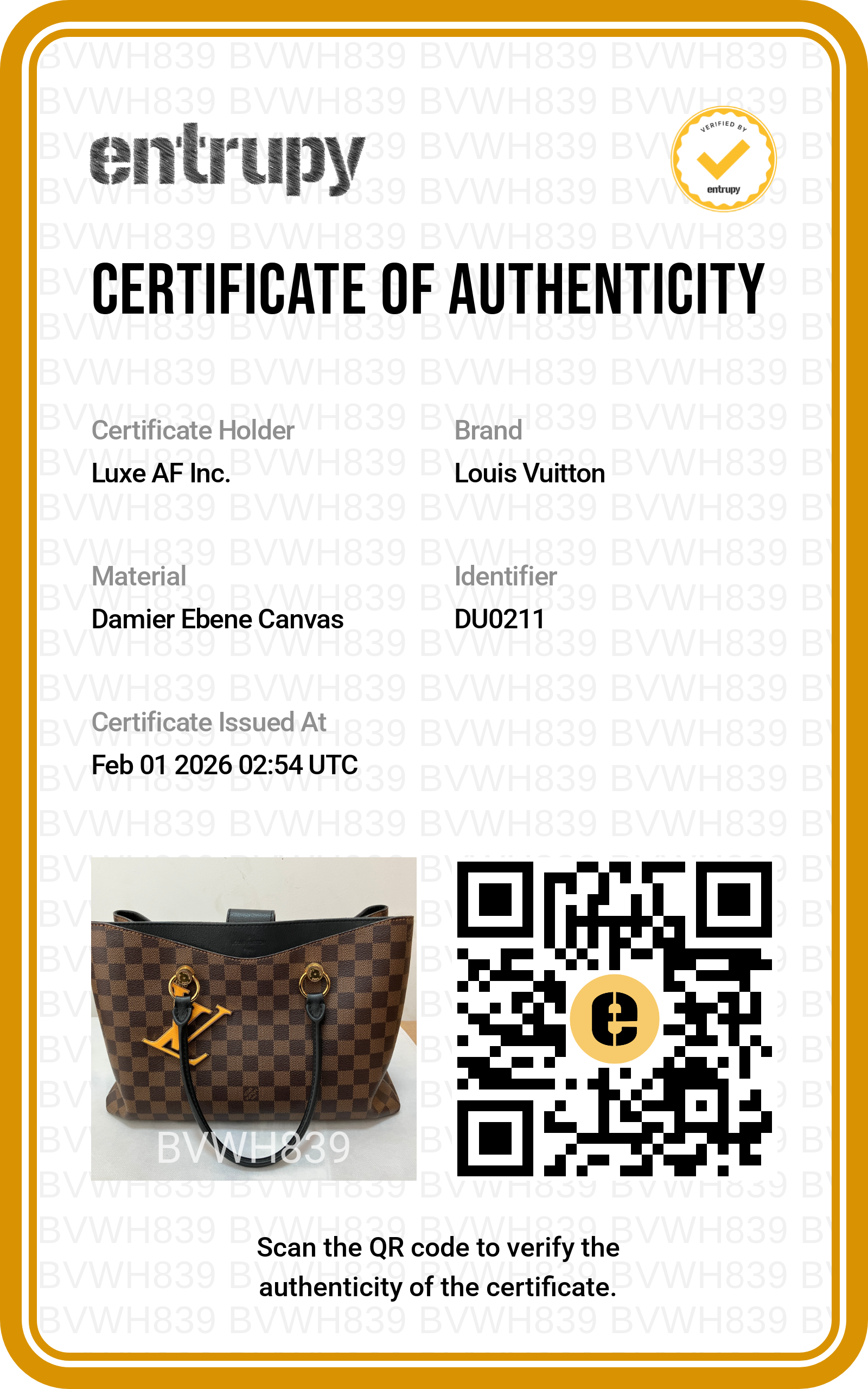 Louis Vuitton Riverside Brown Damier Ebene Tote Handle Bag With Gold Logo Charms LV1773