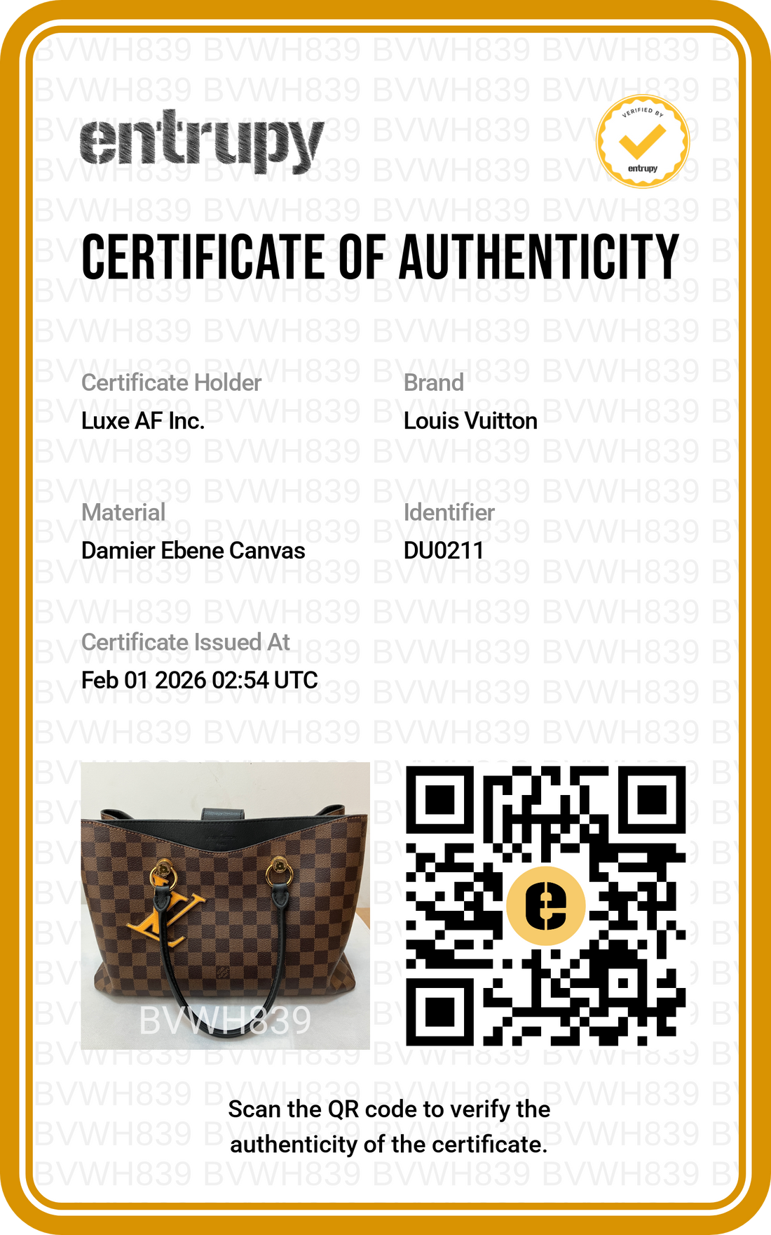 Louis Vuitton Riverside Brown Damier Ebene Tote Handle Bag With Gold Logo Charms LV1773