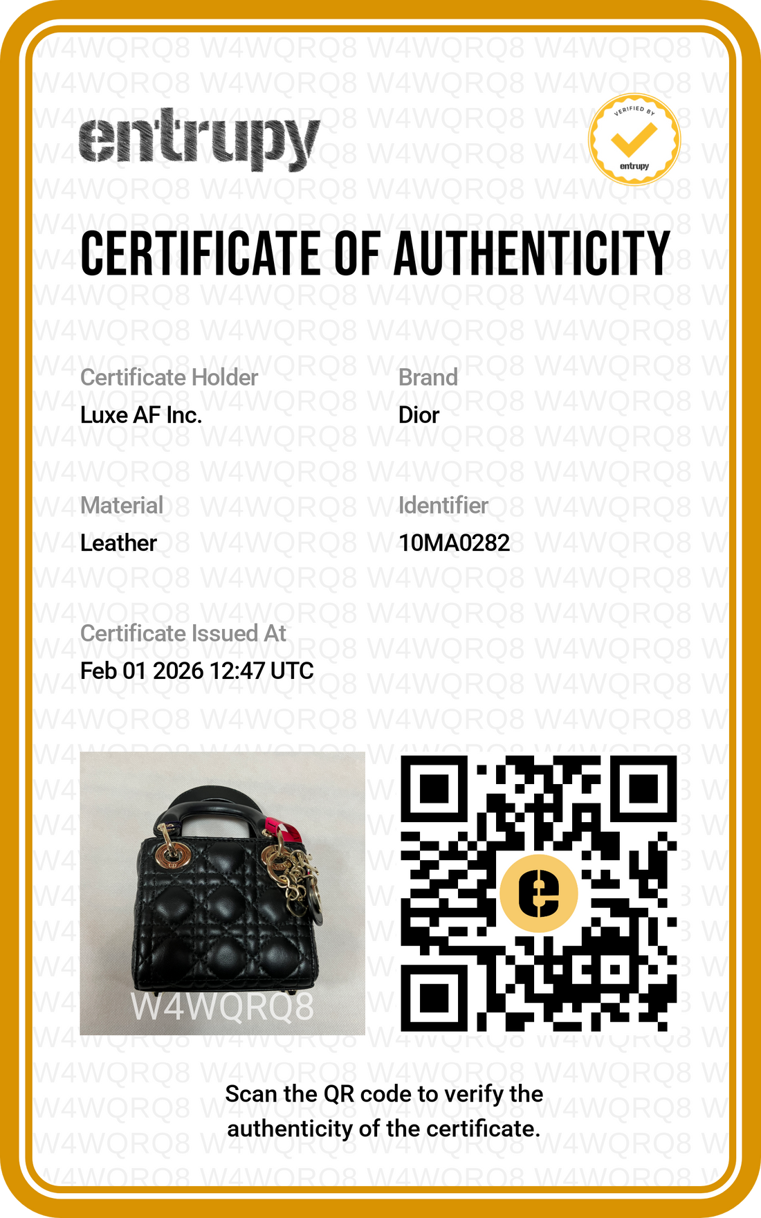 Christian Dior Lady Dior Black Cannage Leather Handle Bag With Gold Charms DR446