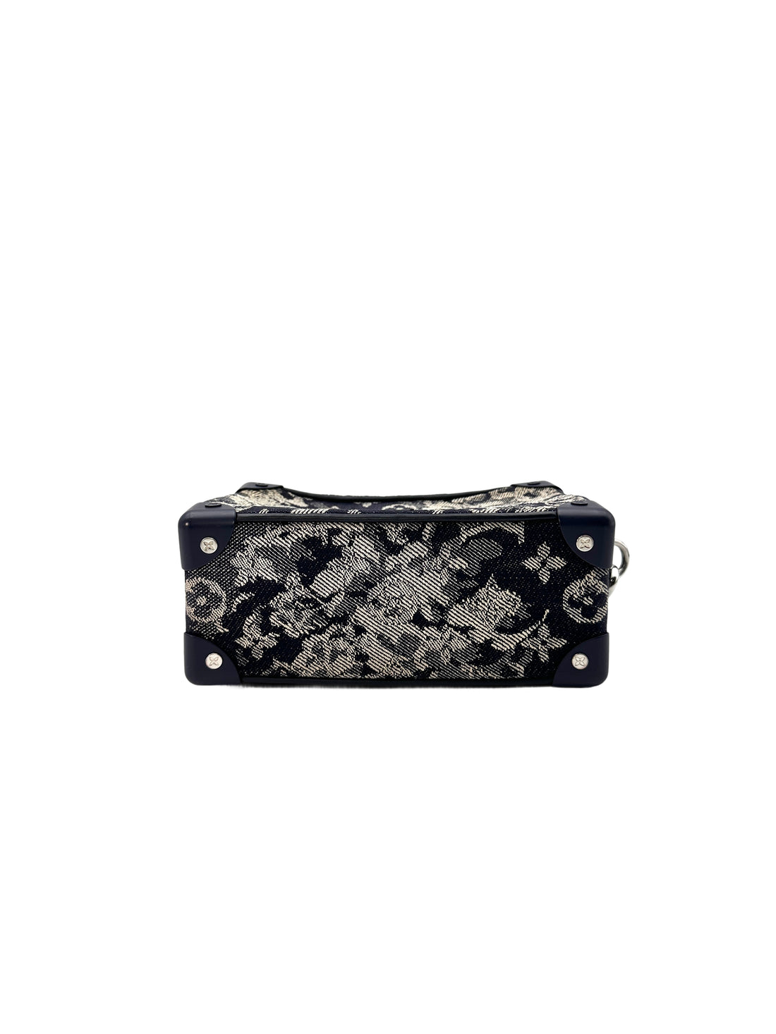 Louis Vuitton Solf Trunk Black Monogram Tapestry Chain Shoulder Bag LV1778