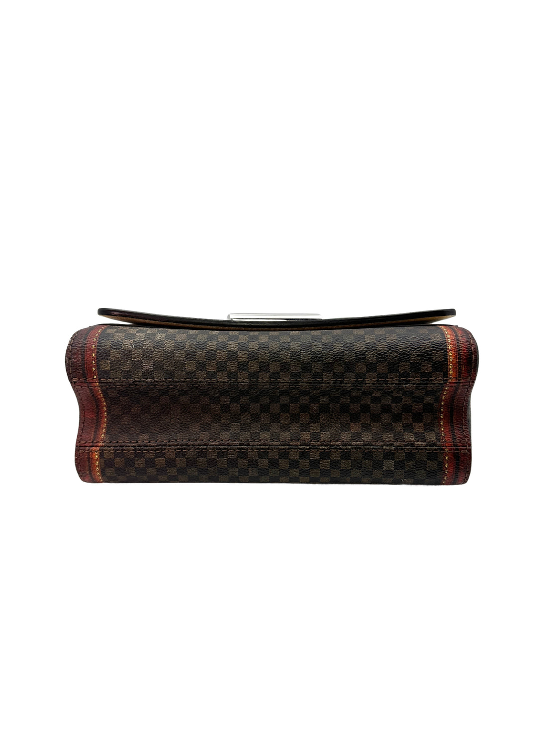 Louis Vuitton Time trunk Twist MM Damier Ebene Leather Chain Bag LV1779