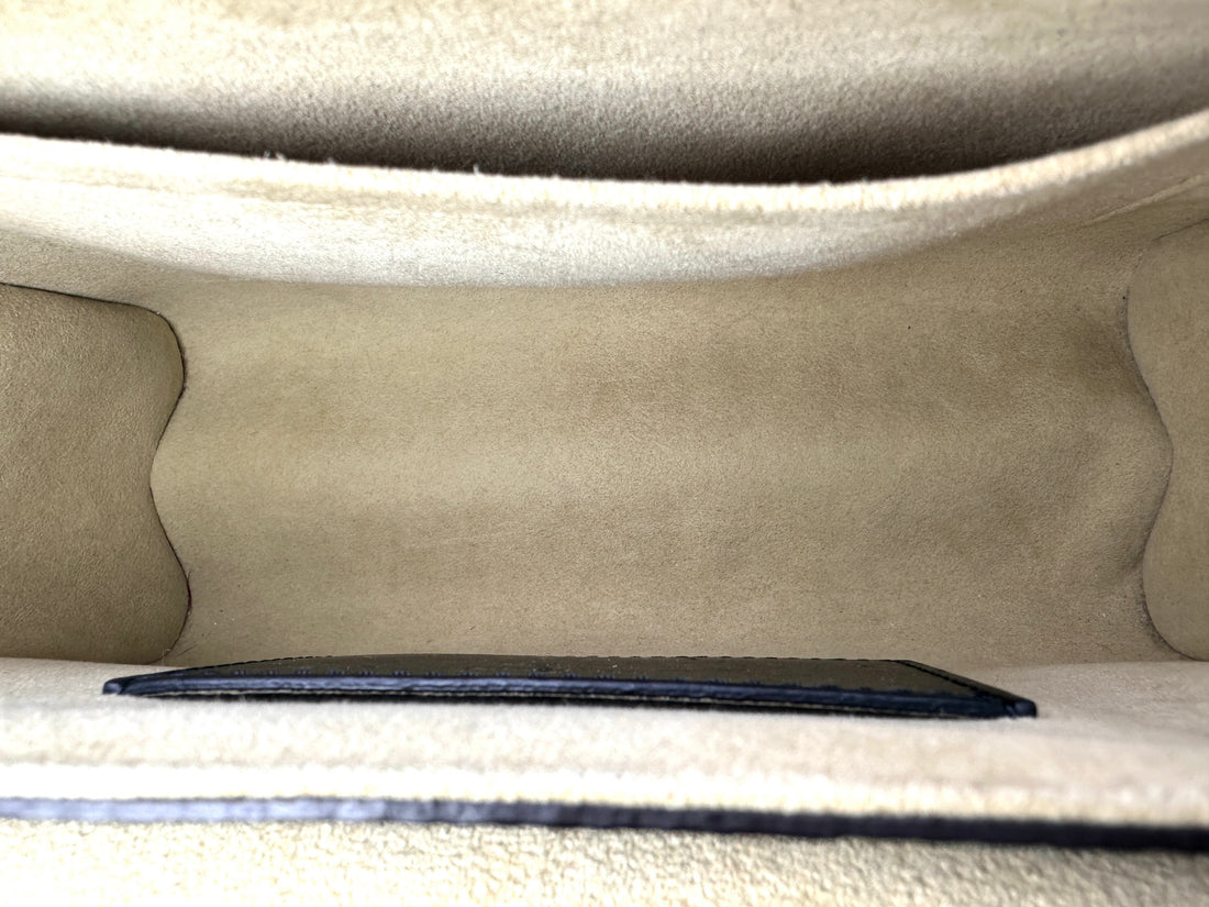 Louis Vuitton Time trunk Twist MM Damier Ebene Leather Chain Bag LV1779