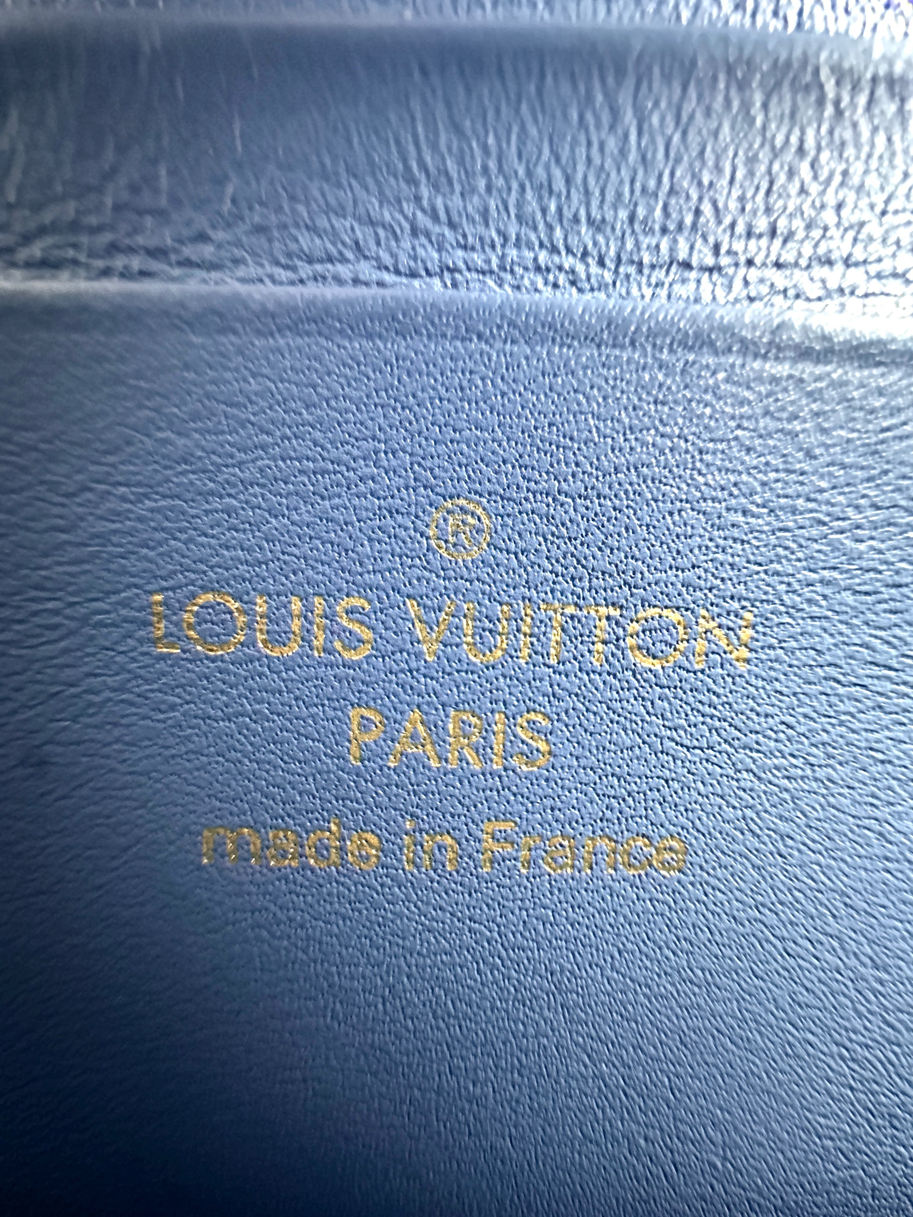 Louis Vuitton Limited Edition New Wave Blue Embroidered Monogram Denim Crossbody Bag LV1780