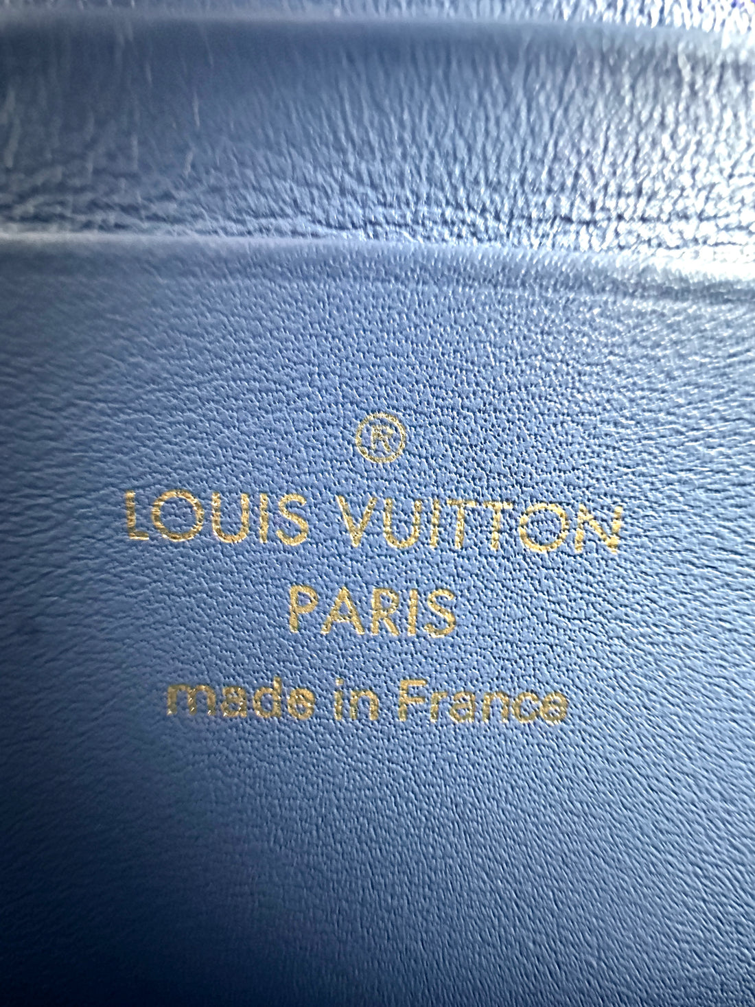 Louis Vuitton Limited Edition New Wave Blue Embroidered Monogram Denim Crossbody Bag LV1780