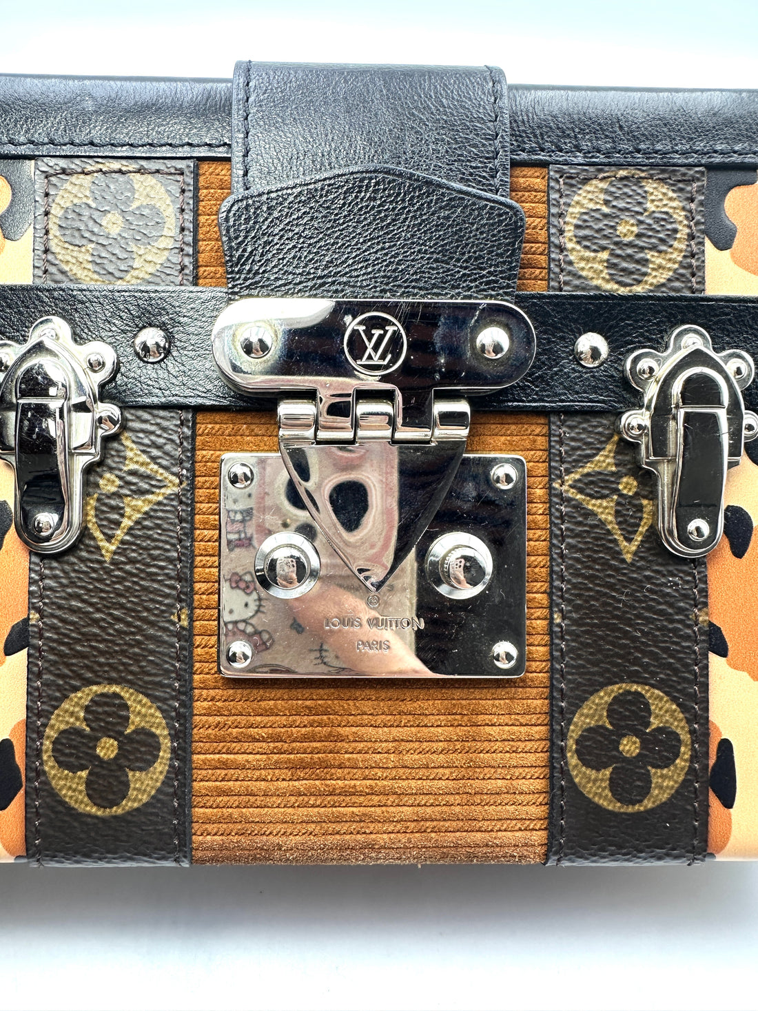 Louis Vuitton Petite Malle Leopard Pink Monogram Leather Bag With Silver Hardware LV1785