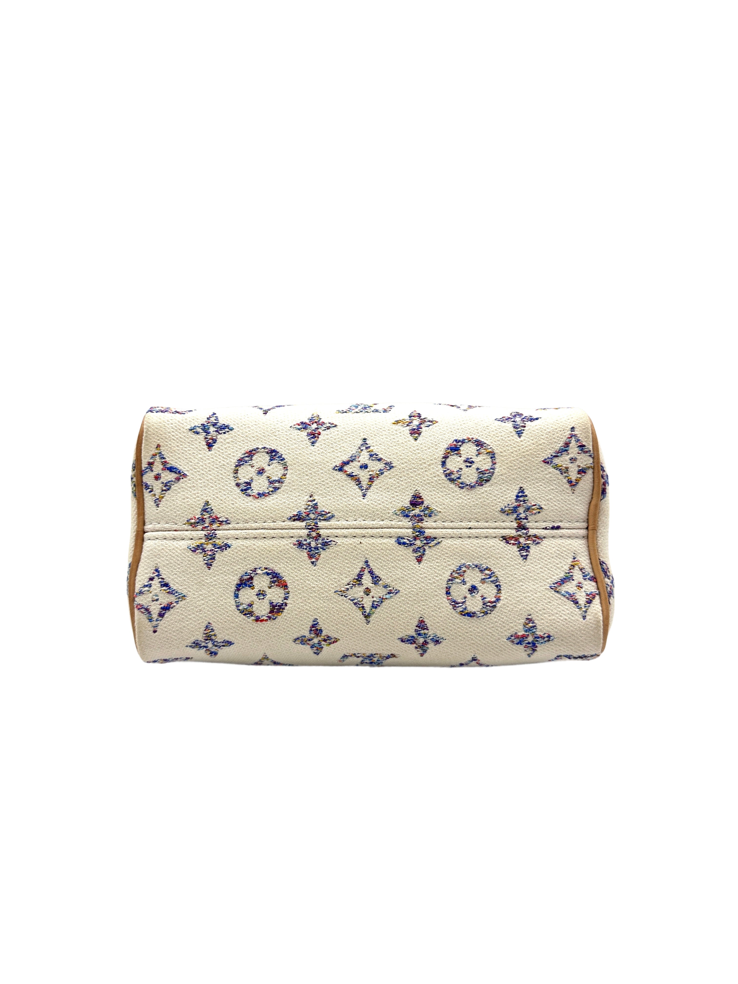 Louis Vuitton Speedy 20 Nautical White Monogram Jacquard Handle Bag LV1786