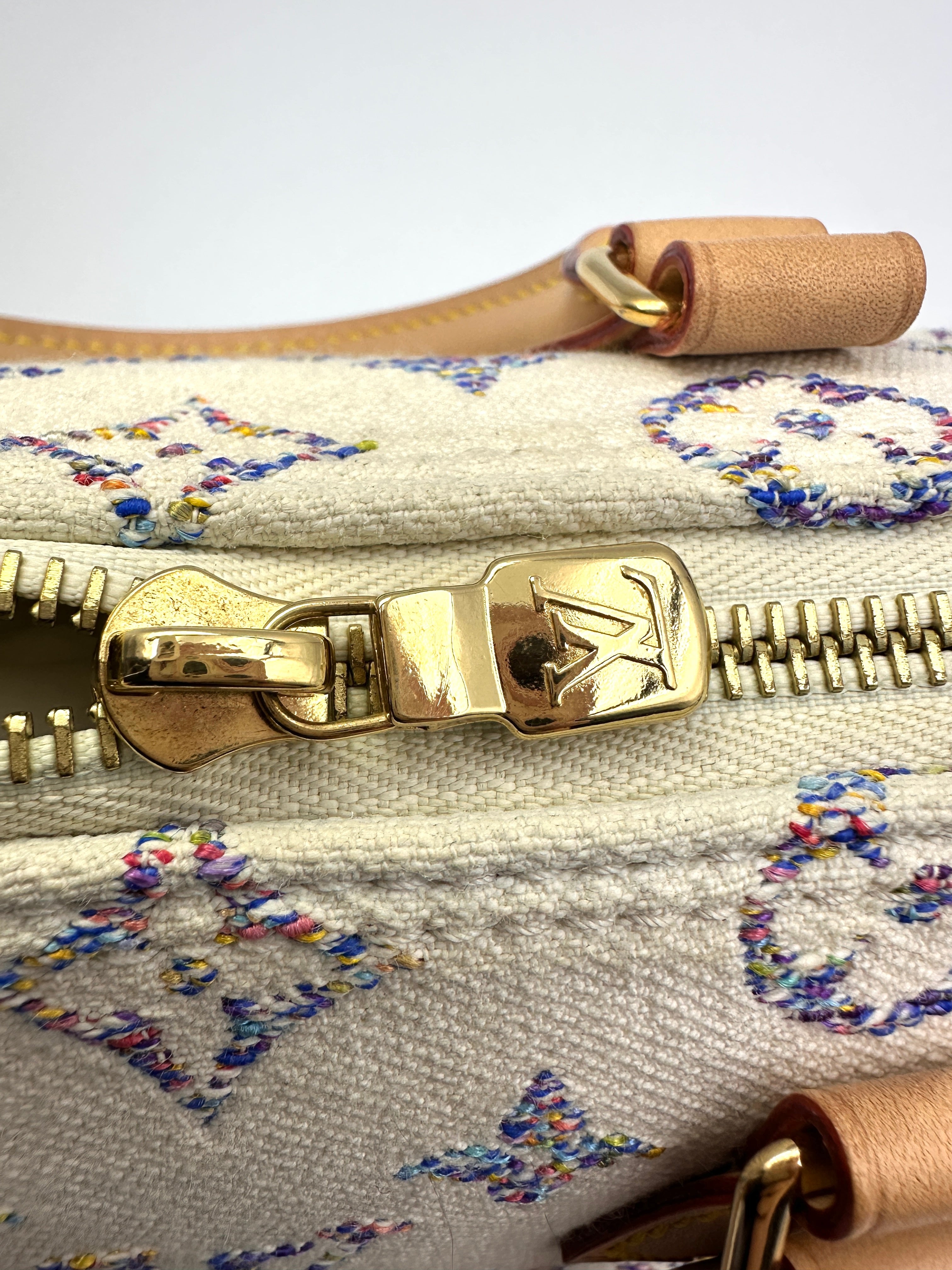 Louis Vuitton Speedy 20 Nautical White Monogram Jacquard Handle Bag LV1786
