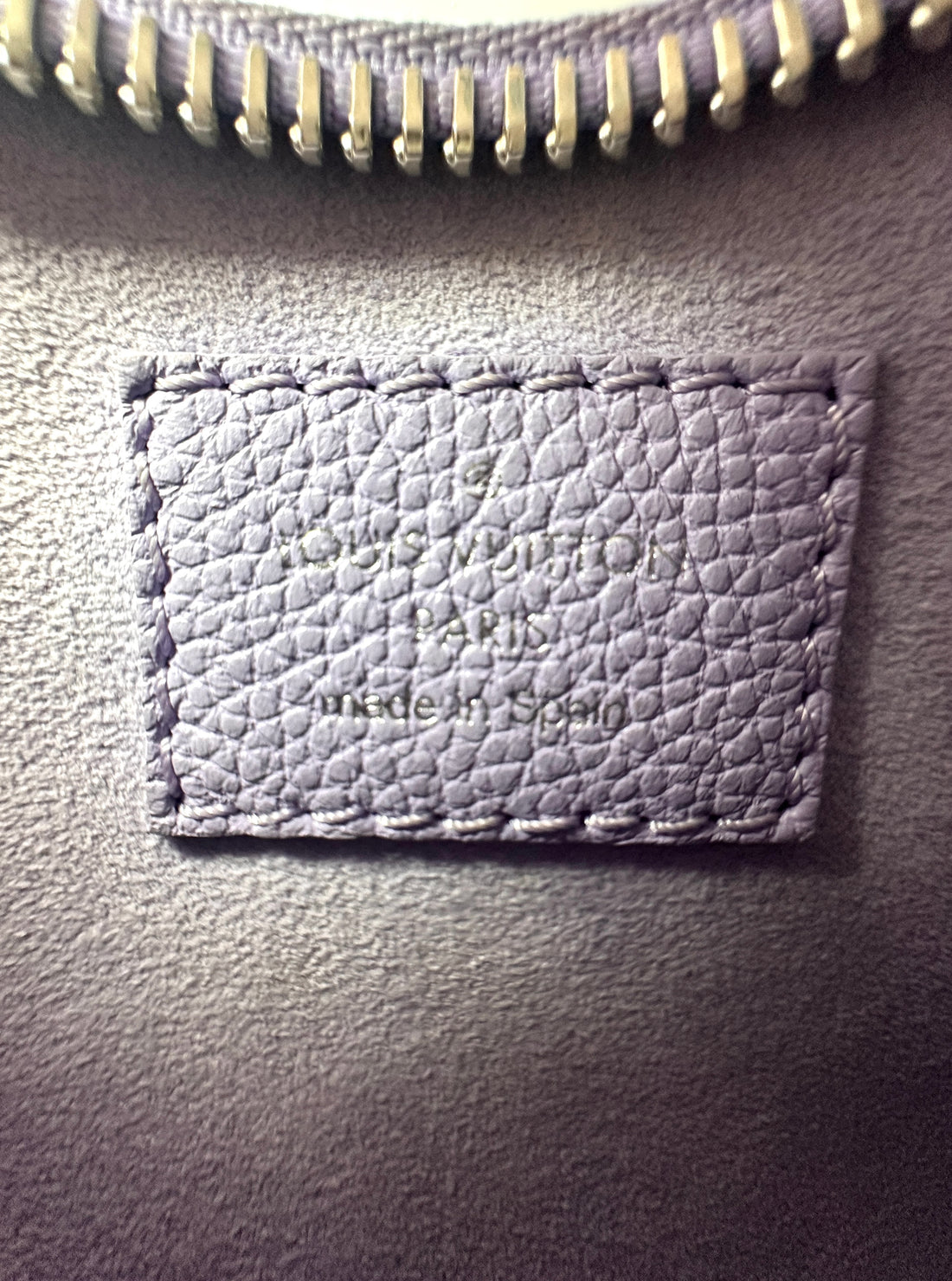 Louis Vuitton Mini Moon Purple Monogram Empreinte Leather Handle Bag LV1789