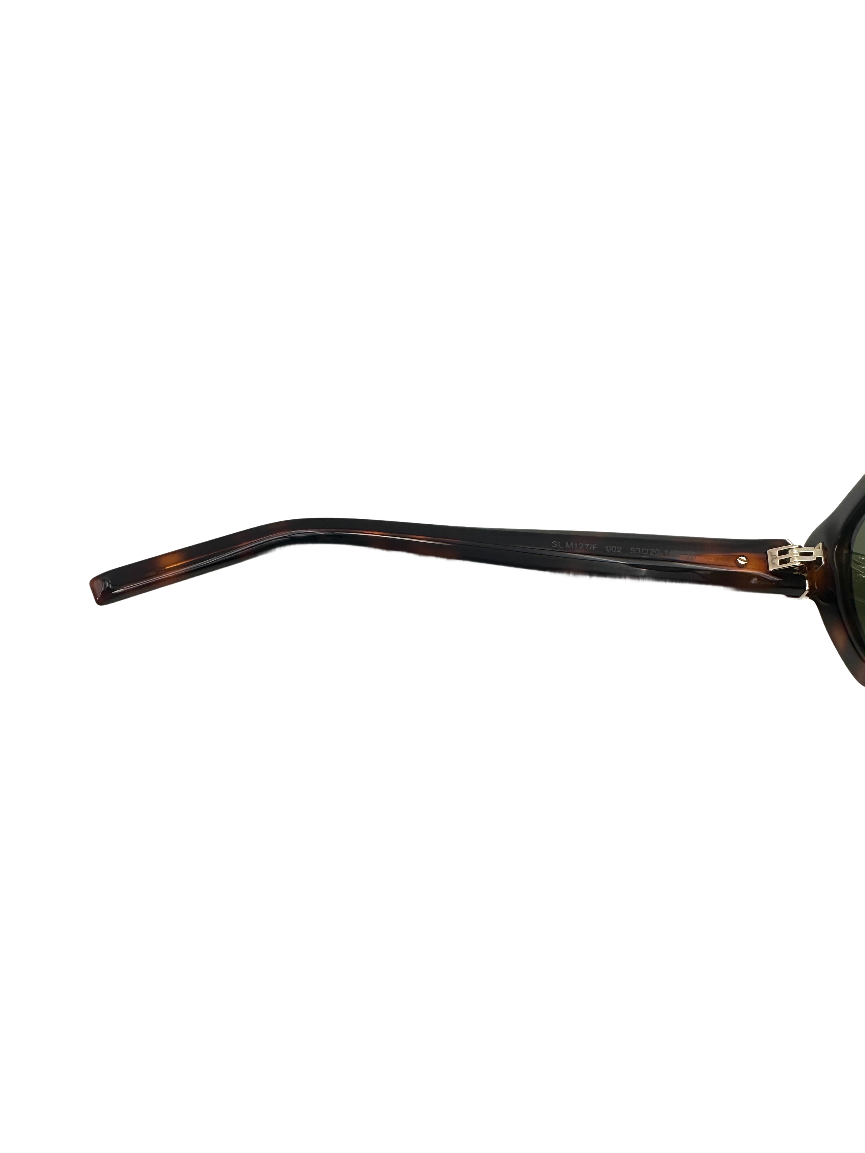 Saint Laurent SL M127-F Tortoiseshell Sunglasses SLG05