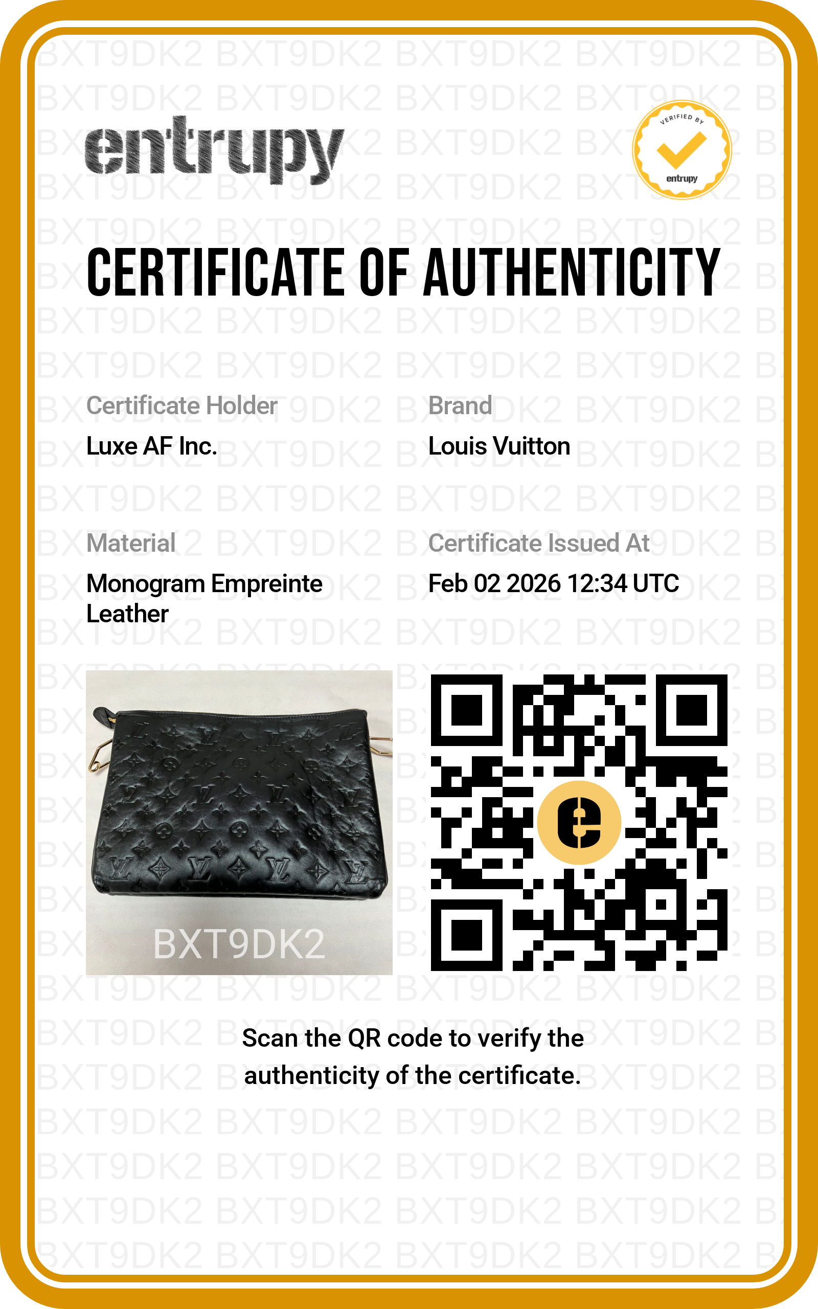 Louis Vuitton Coussin Black Monogram Leather Crossbody Bag LV1796