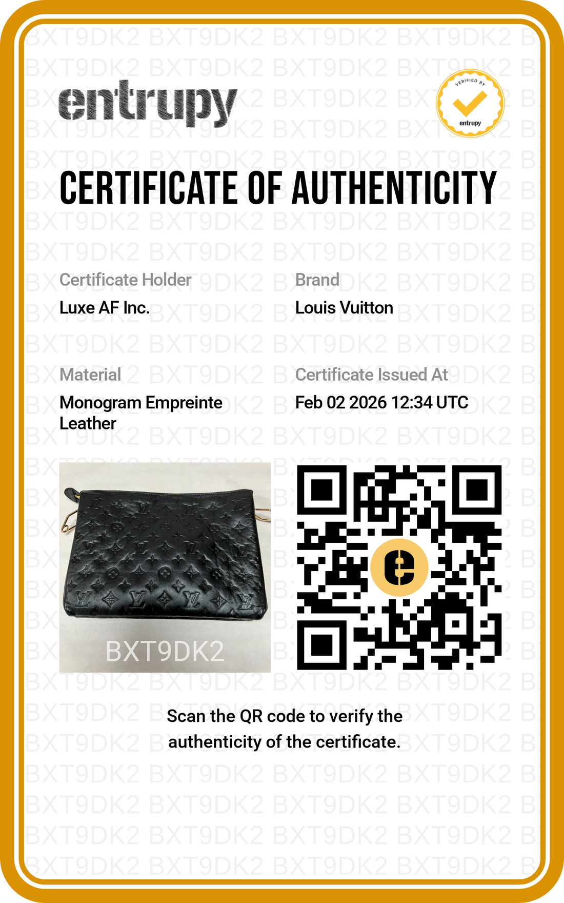 Louis Vuitton Coussin Black Monogram Leather Crossbody Bag LV1796