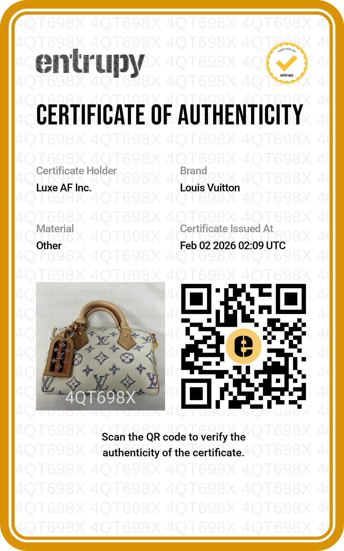 Louis Vuitton Speedy 20 Nautical White Monogram Jacquard Handle Bag LV1786