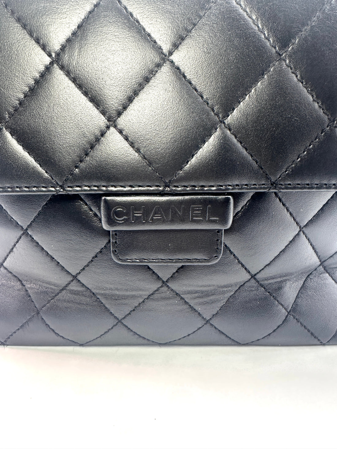 Chanel Vintage Black Quilted Lambskin Leather Crossbody Flap Bag(59***16) CC1265