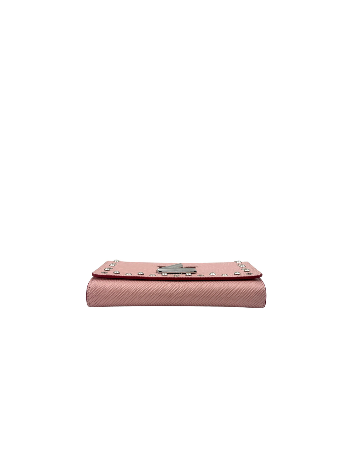 Louis Vuitton Twist Pink Studded Epi Leather Wallet On Chain Bag LV1790
