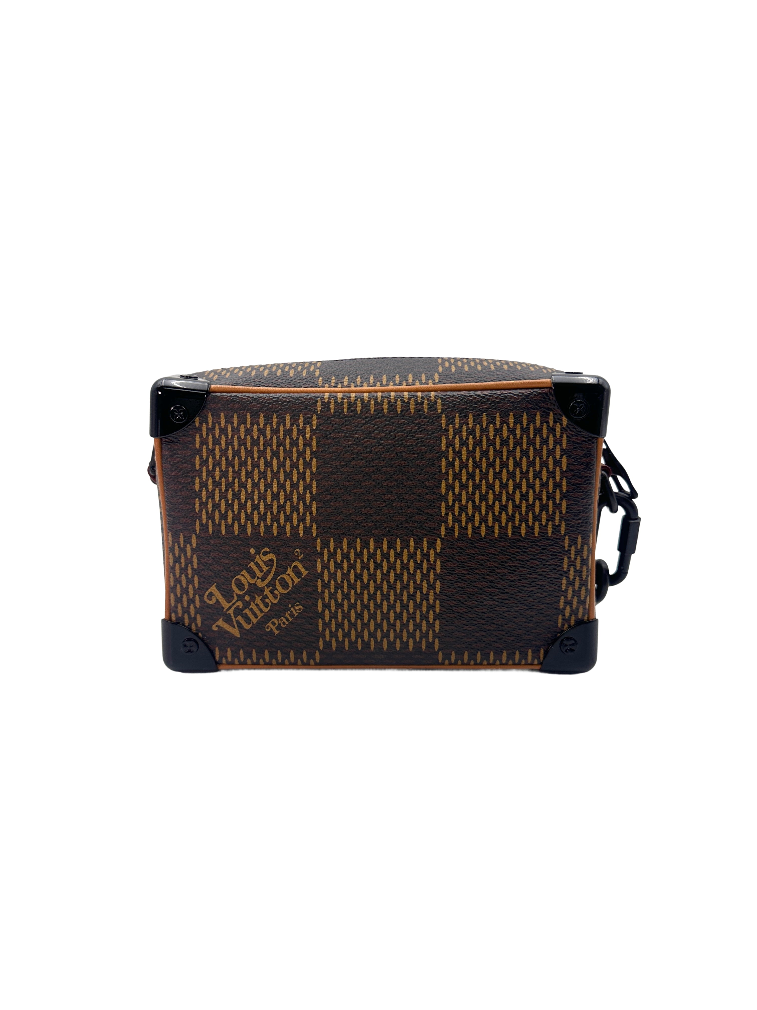 Louis Vuitton x Nigo Mini Solf Trunk Brown Damier Ebene Leather Shoulder Bag LV1795