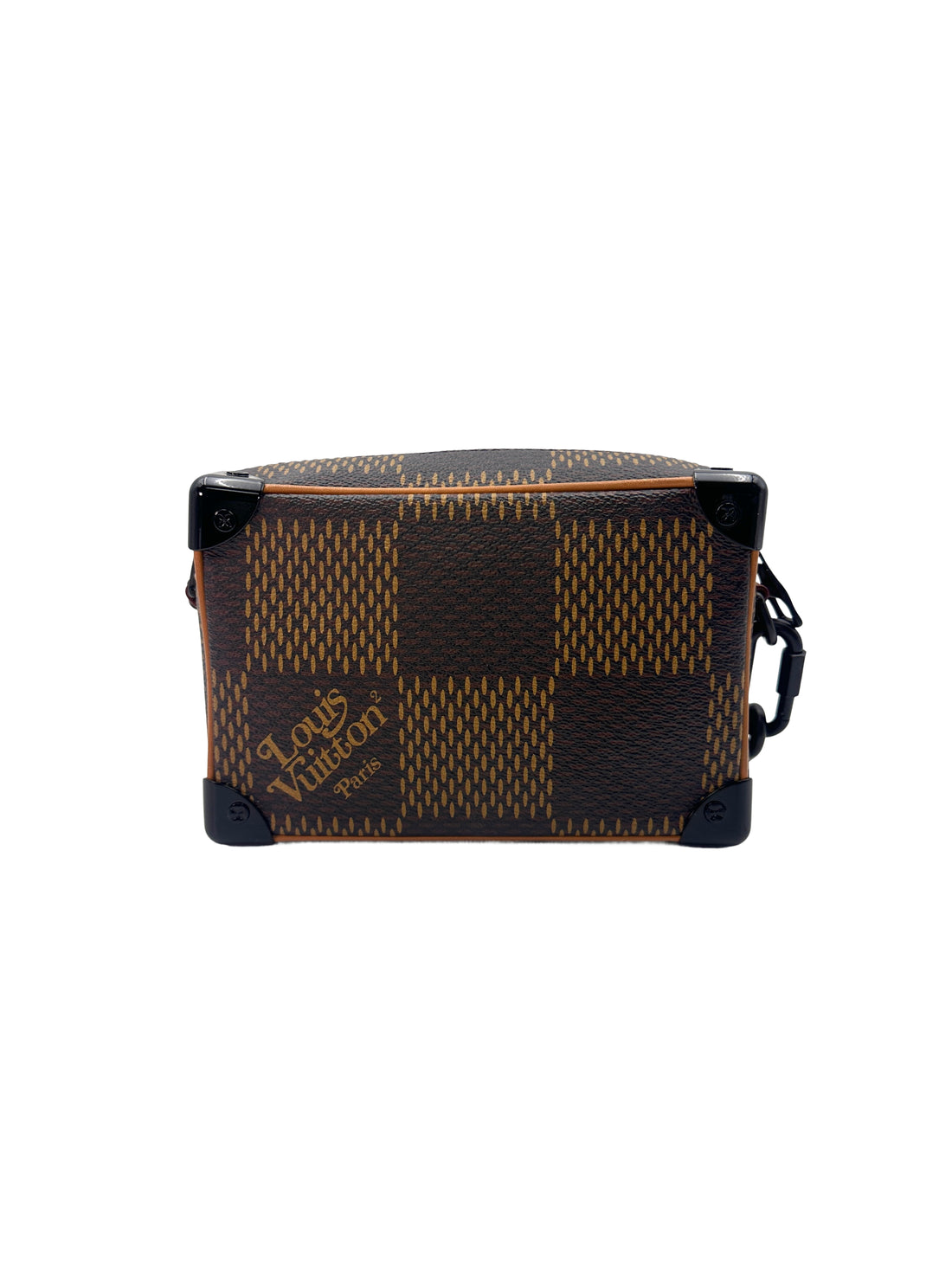 Louis Vuitton x Nigo Mini Solf Trunk Brown Damier Ebene Leather Shoulder Bag LV1795
