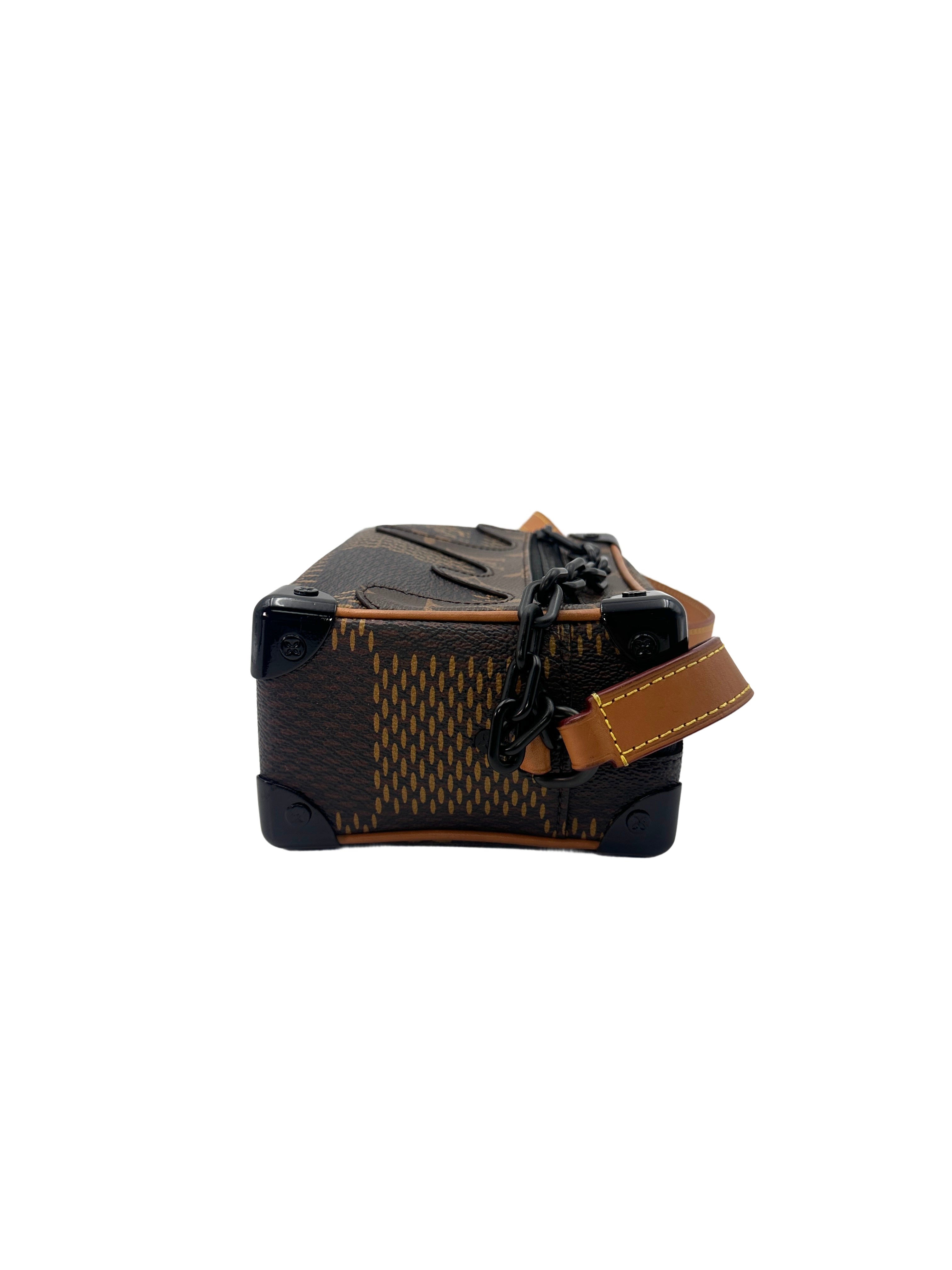 Louis Vuitton x Nigo Mini Solf Trunk Brown Damier Ebene Leather Shoulder Bag LV1795