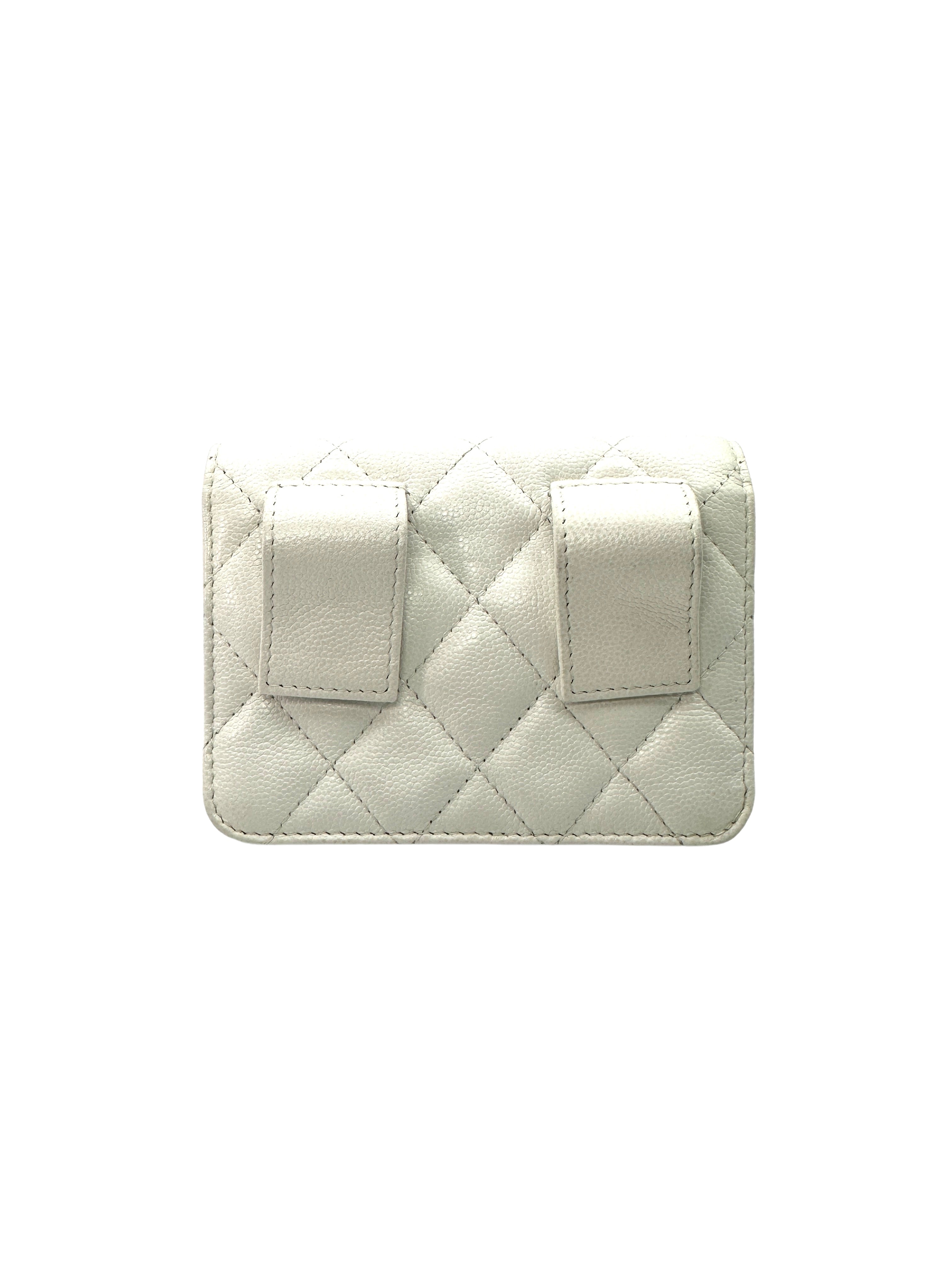 Chanel My Everything White Caviar Calfskin Leather Chain Shoulder Bag(30***95) CC1266