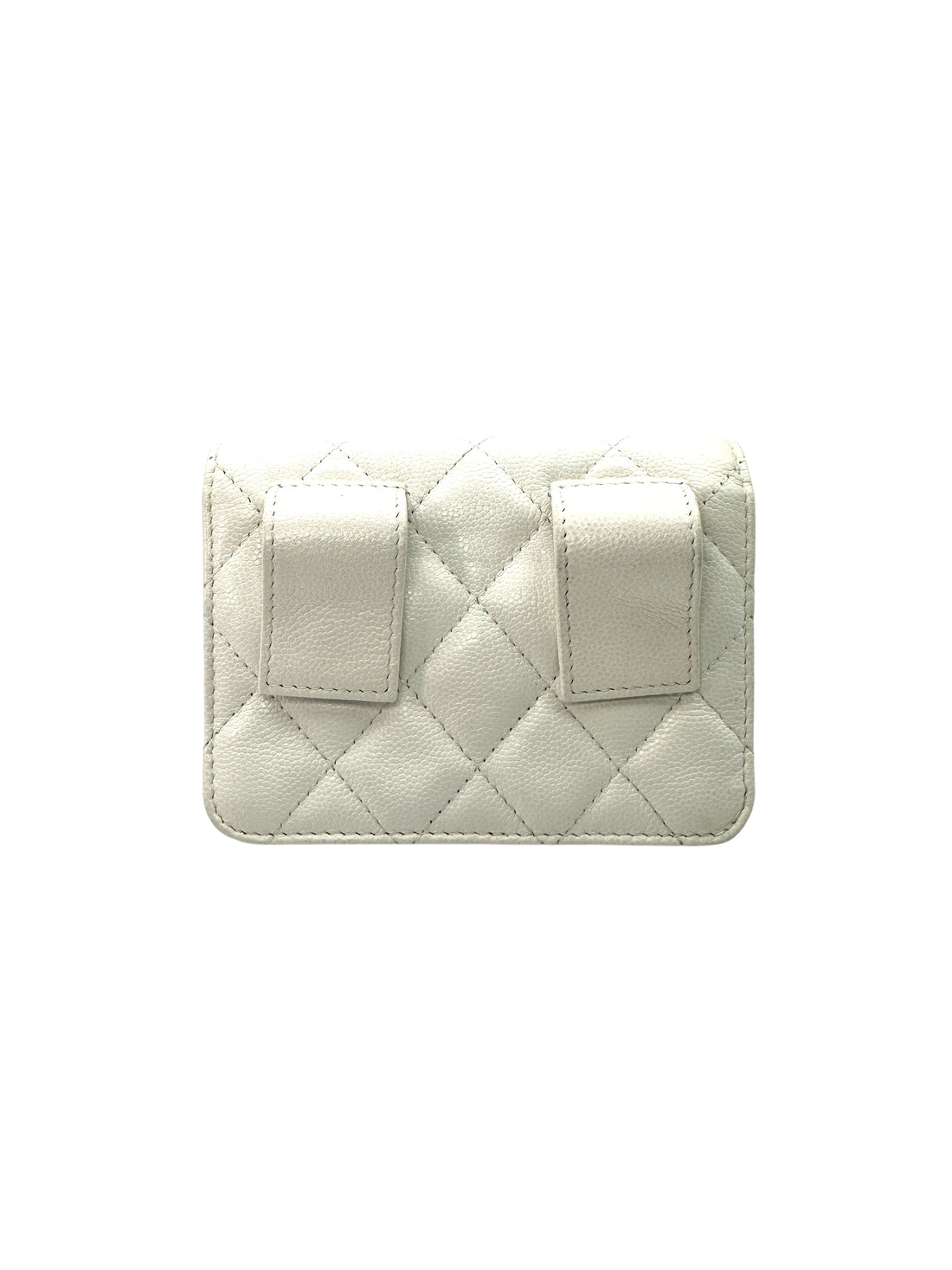 Chanel My Everything White Caviar Calfskin Leather Chain Shoulder Bag(30***95) CC1266