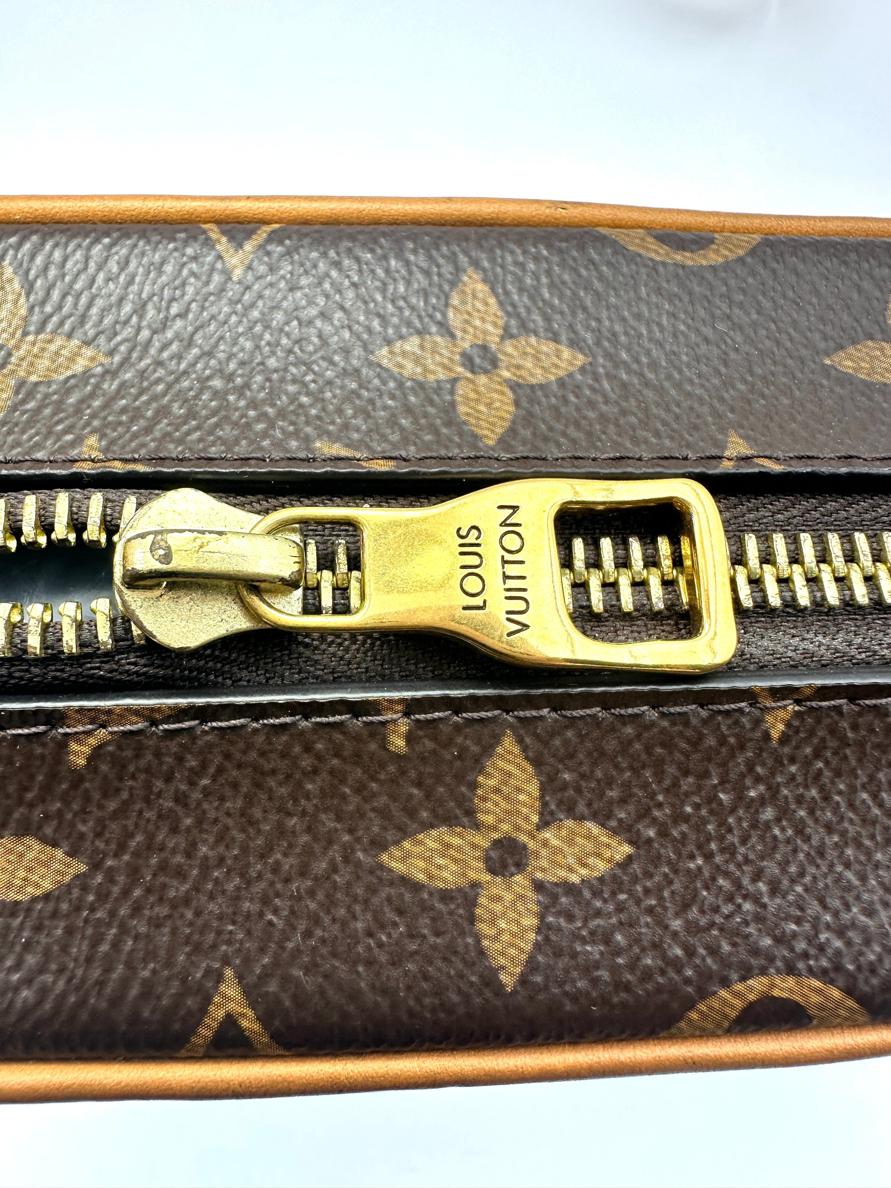 Louis Vuitton Mini Solf Trunk Brown Monogram Leather Crossbody Bag With Gold Hardware LV1797
