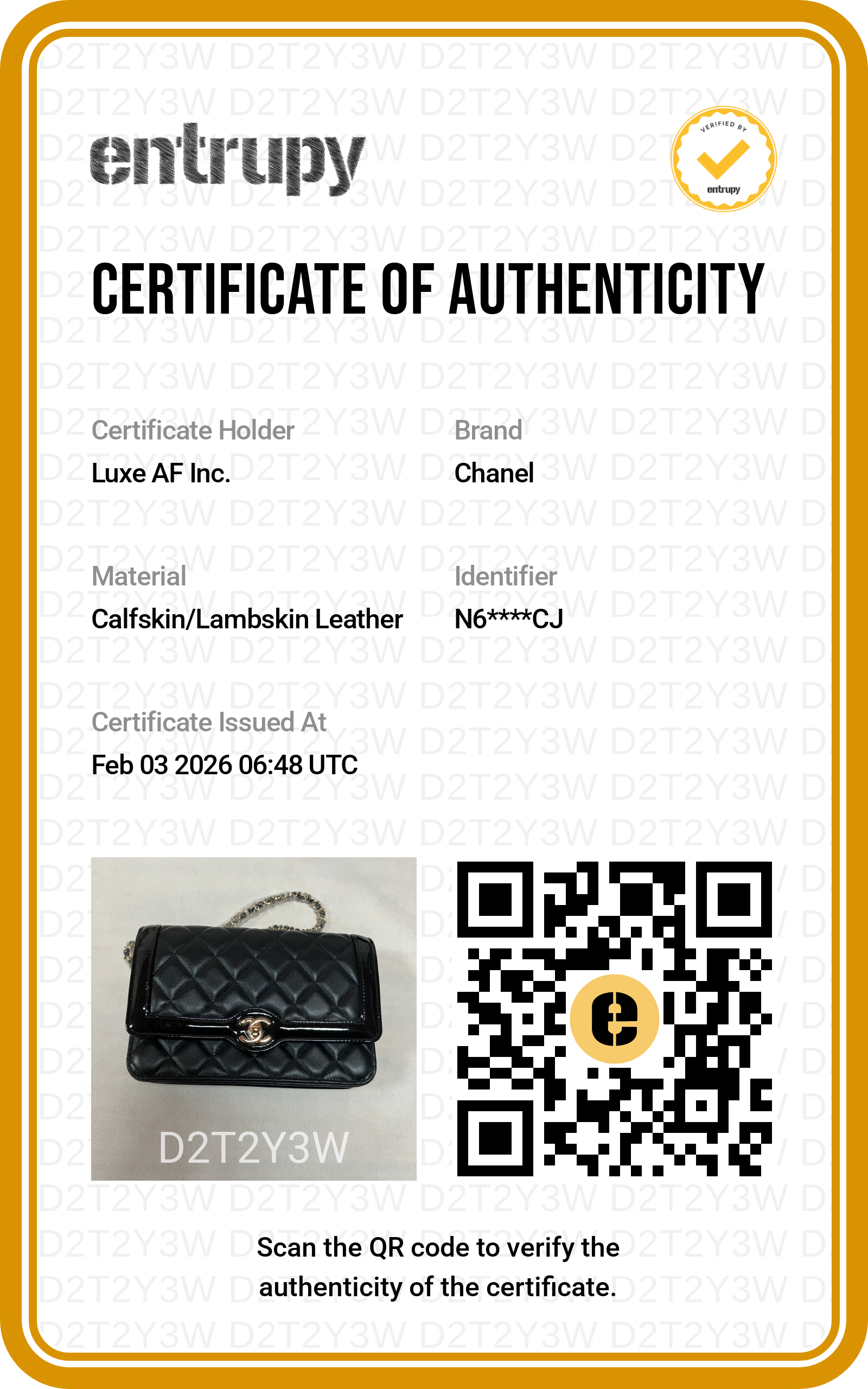 Chanel Black Quilted Leather Wallet On Chain With Gold Buckle(N6***CJ) CC1276