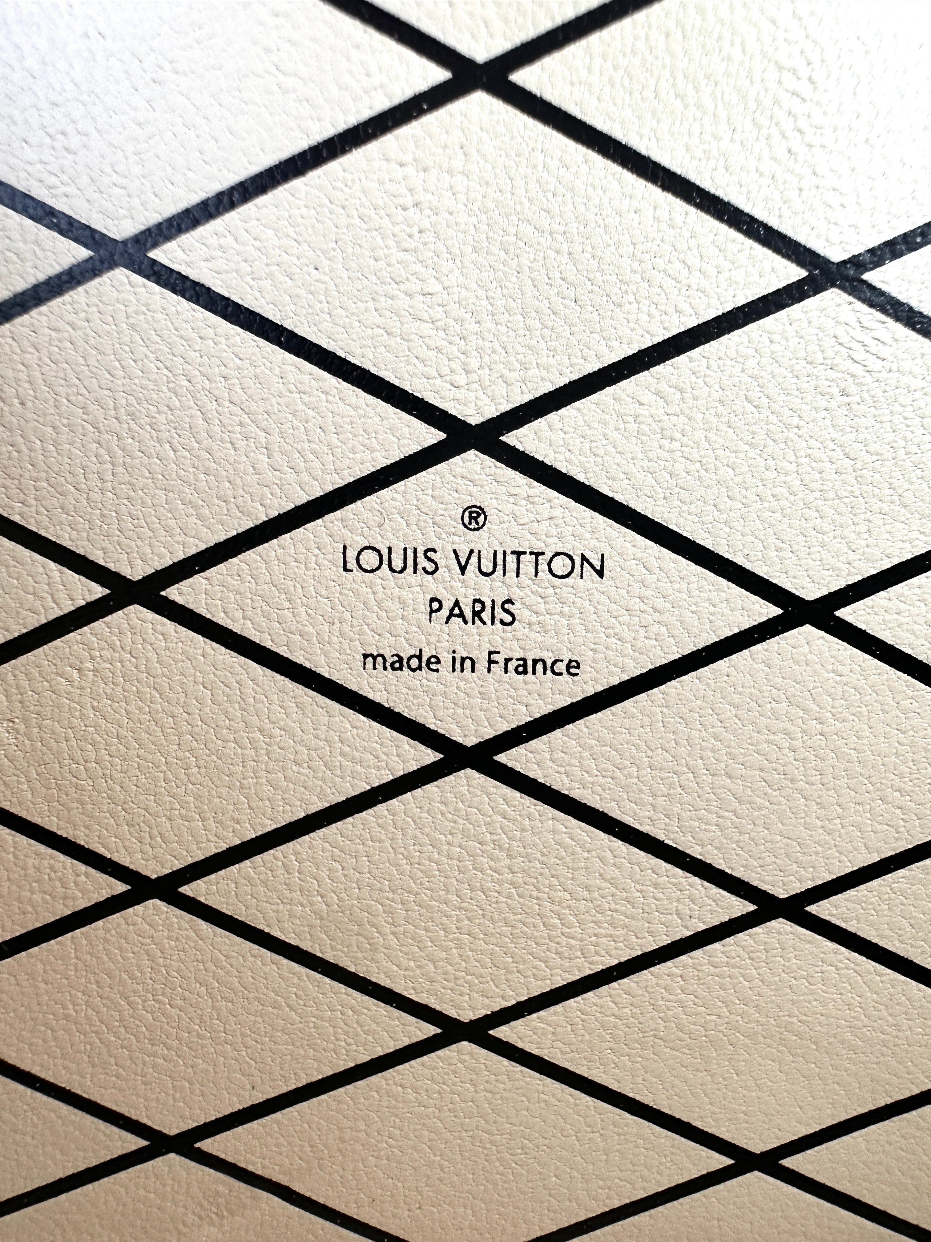 Louis Vuitton Petite Malle Azteque Blue Monogram Leather Bag With Silver Hardware LV1803