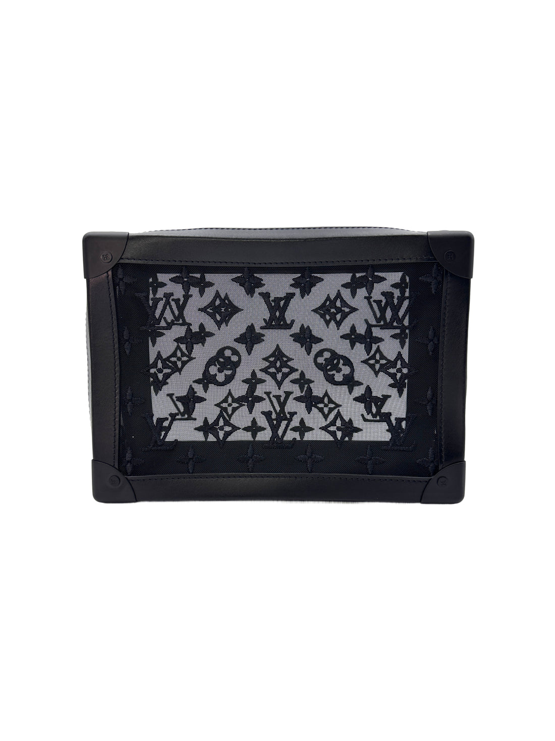 Louis Vuitton Mesh Solf Trunk Black Shoulder Bag LV1808